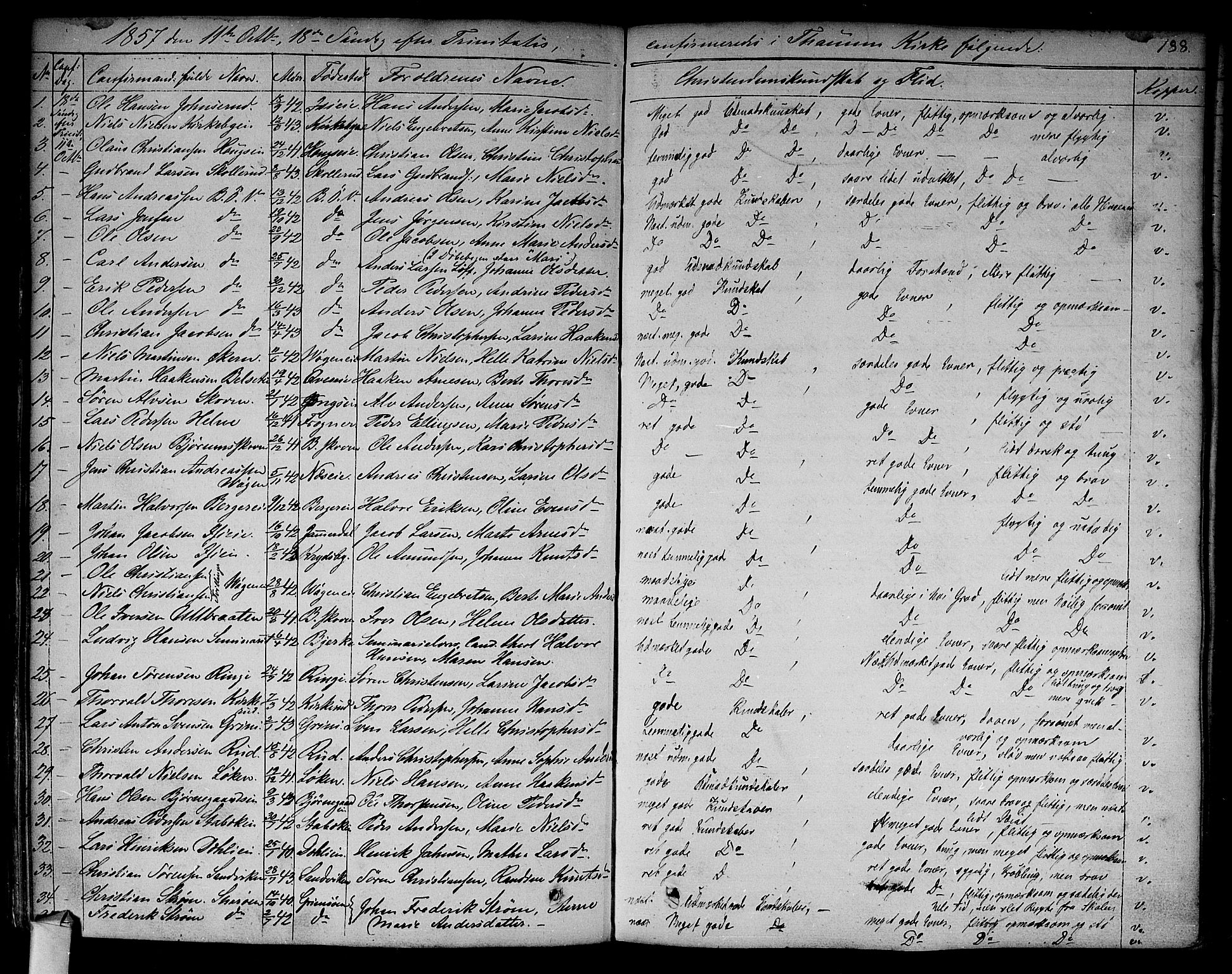 Asker prestekontor Kirkebøker, SAO/A-10256a/F/Fa/L0009: Parish register (official) no. I 9, 1825-1878, p. 188