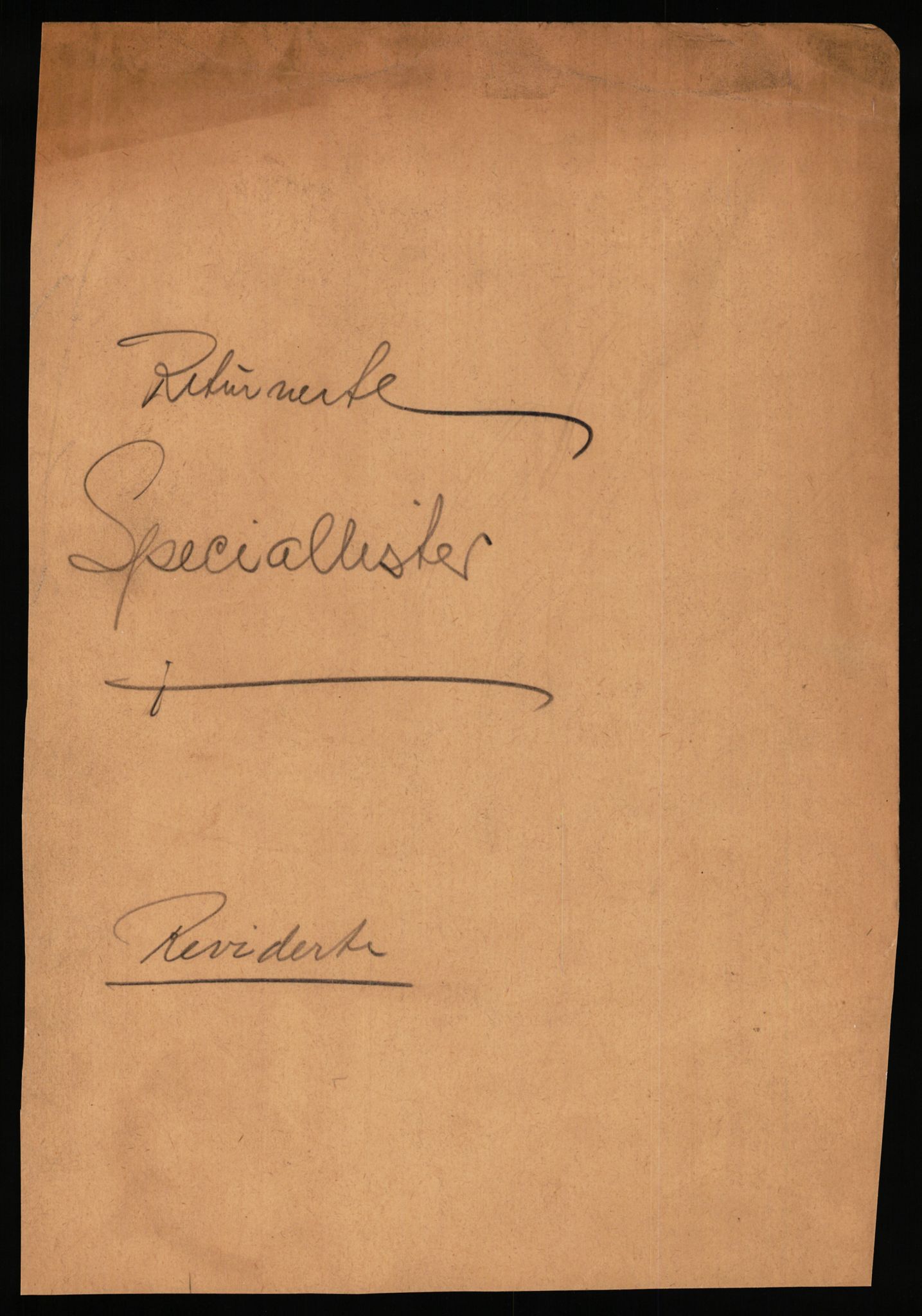 Justisdepartementet, Oppgjørsavdelingen, AV/RA-S-1056/G/Gb/L0095: Spesiallister m.v., 1940-1943, p. 2