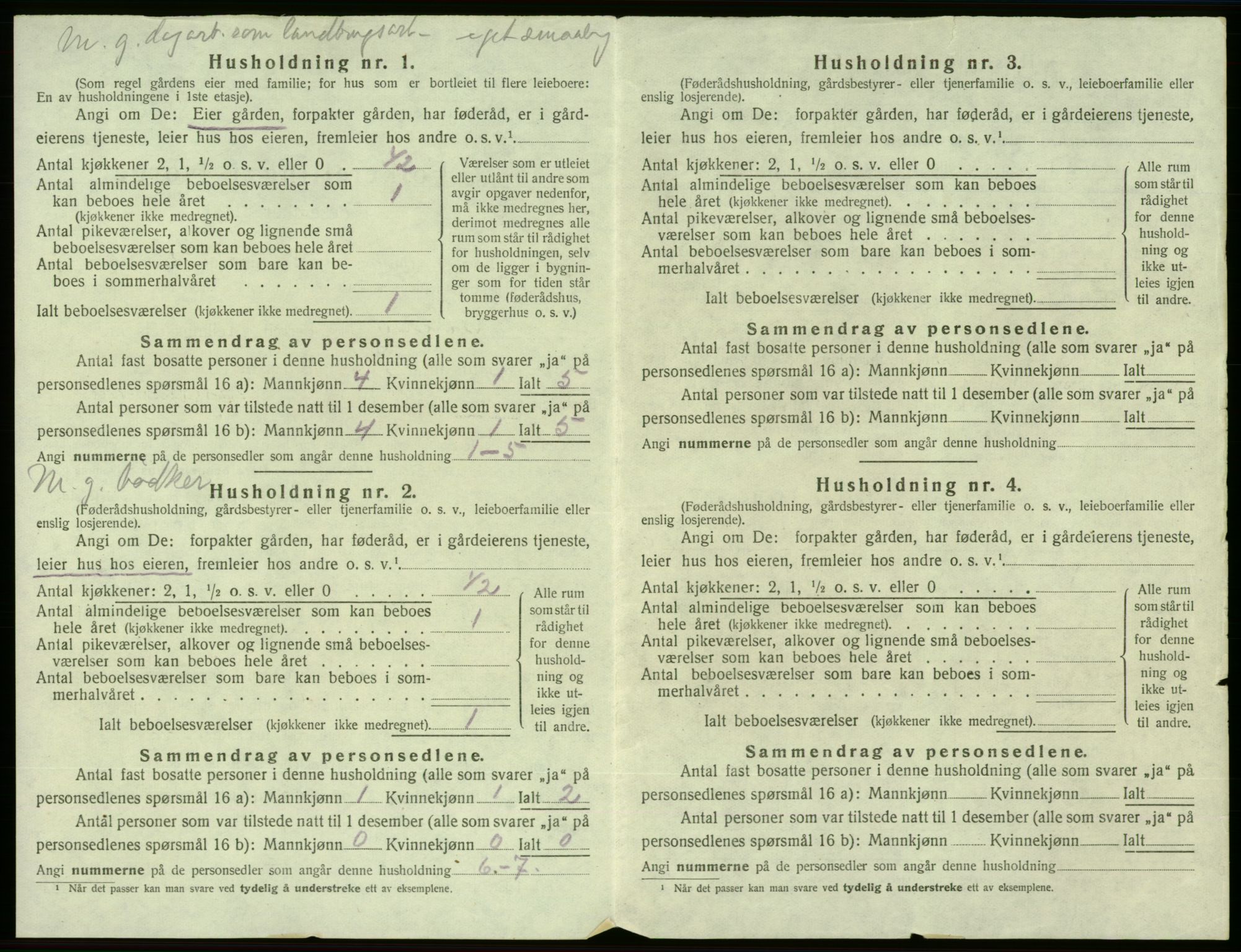 SAB, 1920 census for Sveio, 1920, p. 115