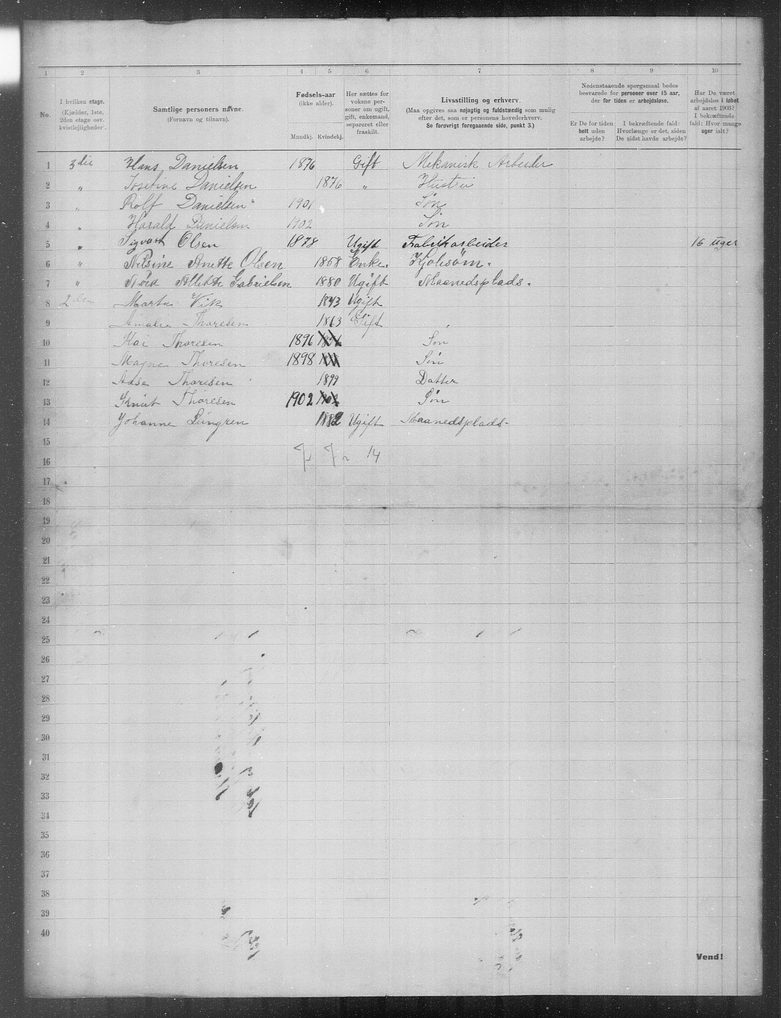 OBA, Municipal Census 1903 for Kristiania, 1903, p. 15449