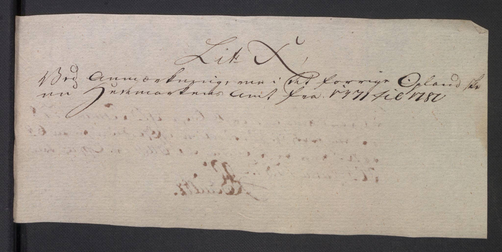 Rentekammeret inntil 1814, Reviderte regnskaper, Mindre regnskaper, AV/RA-EA-4068/Rb/L0014: Opplands amt, 1771-1779, p. 640