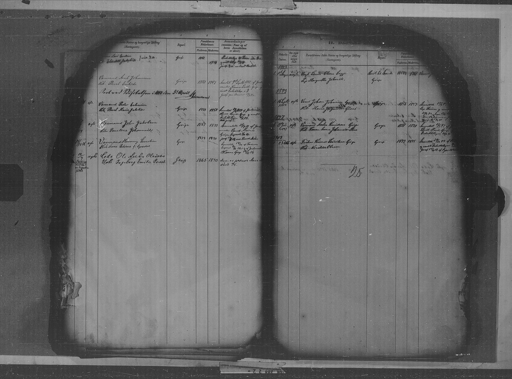 Kristiansund sokneprestkontor, AV/SAT-A-1068/1/I/I1: Parish register (official) no. 36, 1880-1919, p. 25