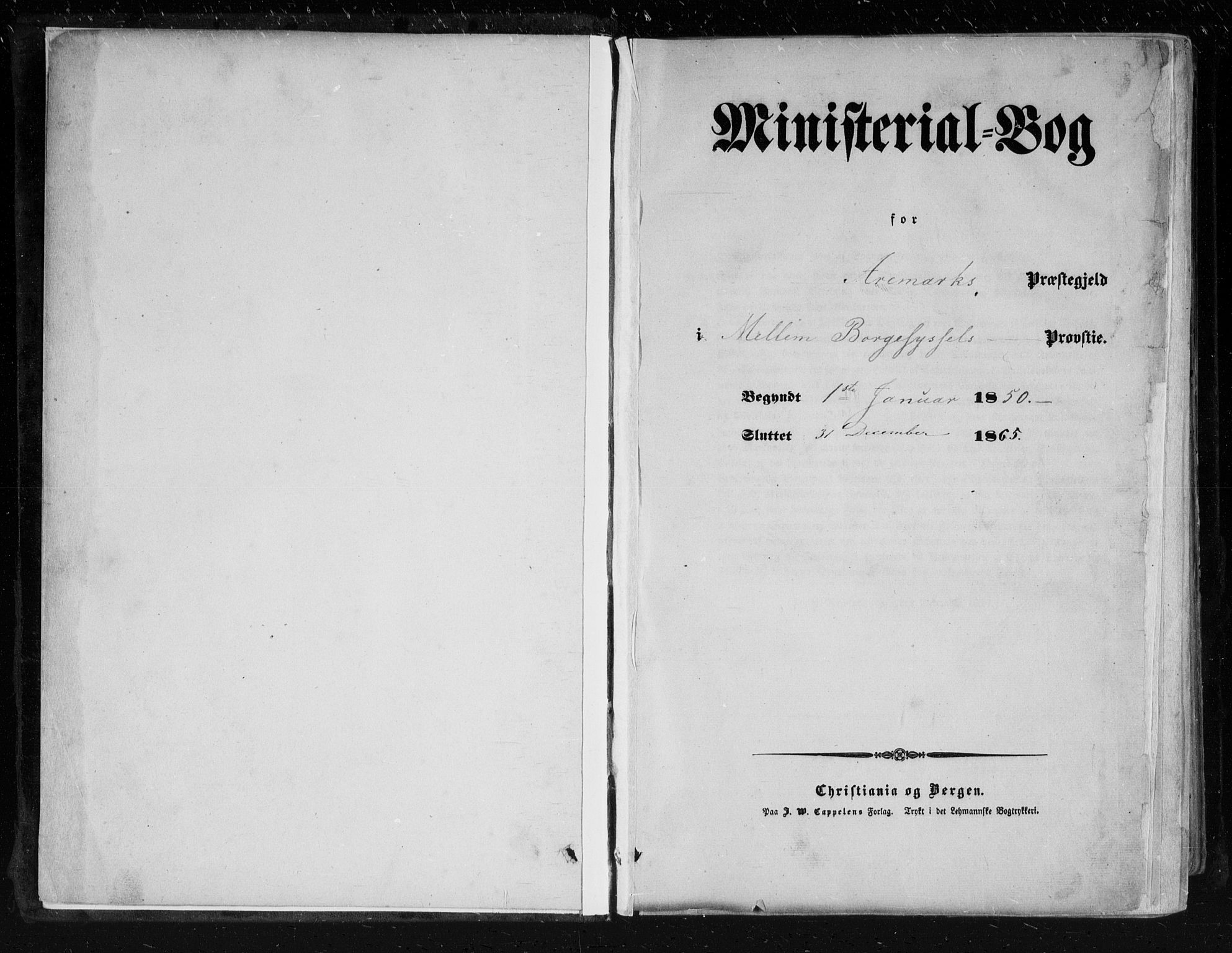 Aremark prestekontor Kirkebøker, AV/SAO-A-10899/F/Fc/L0003: Parish register (official) no. III 3, 1850-1865