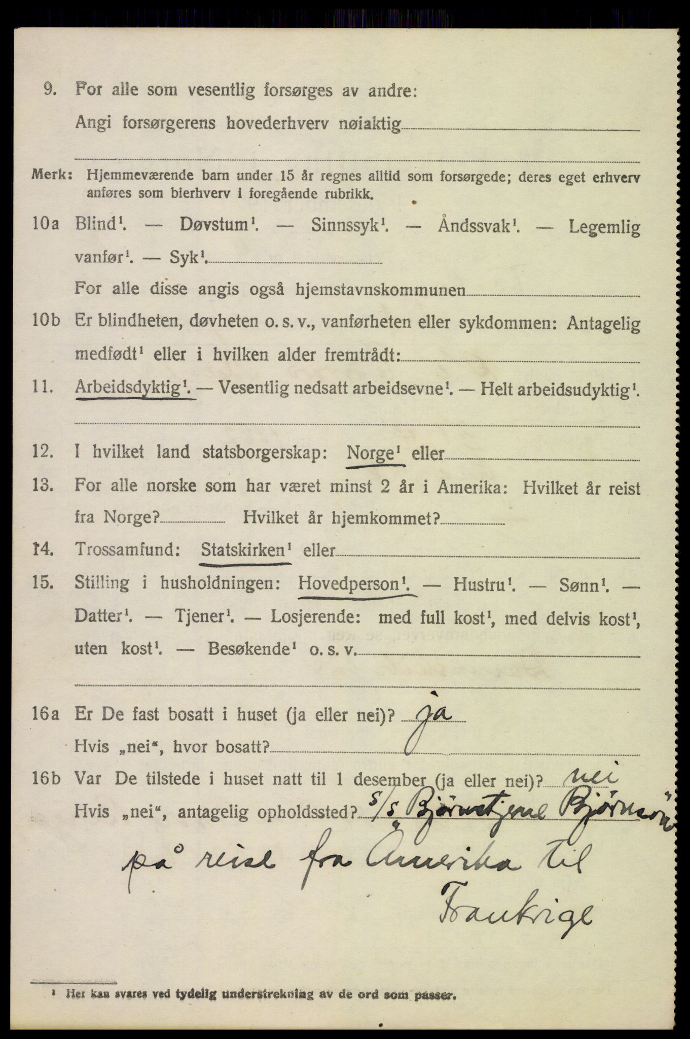 SAH, 1920 census for Fåberg, 1920, p. 7647