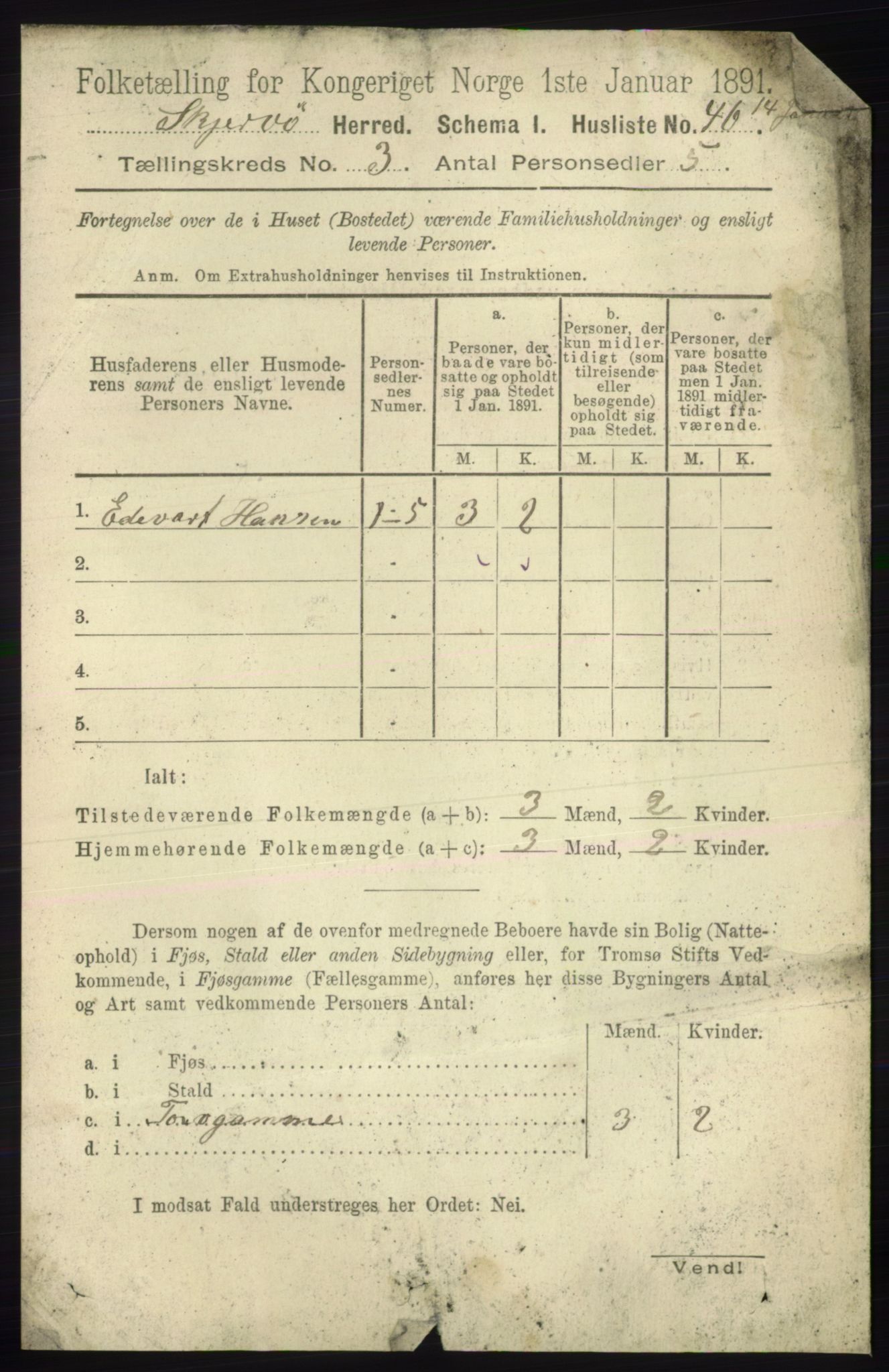 RA, 1891 census for 1941 Skjervøy, 1891, p. 1840