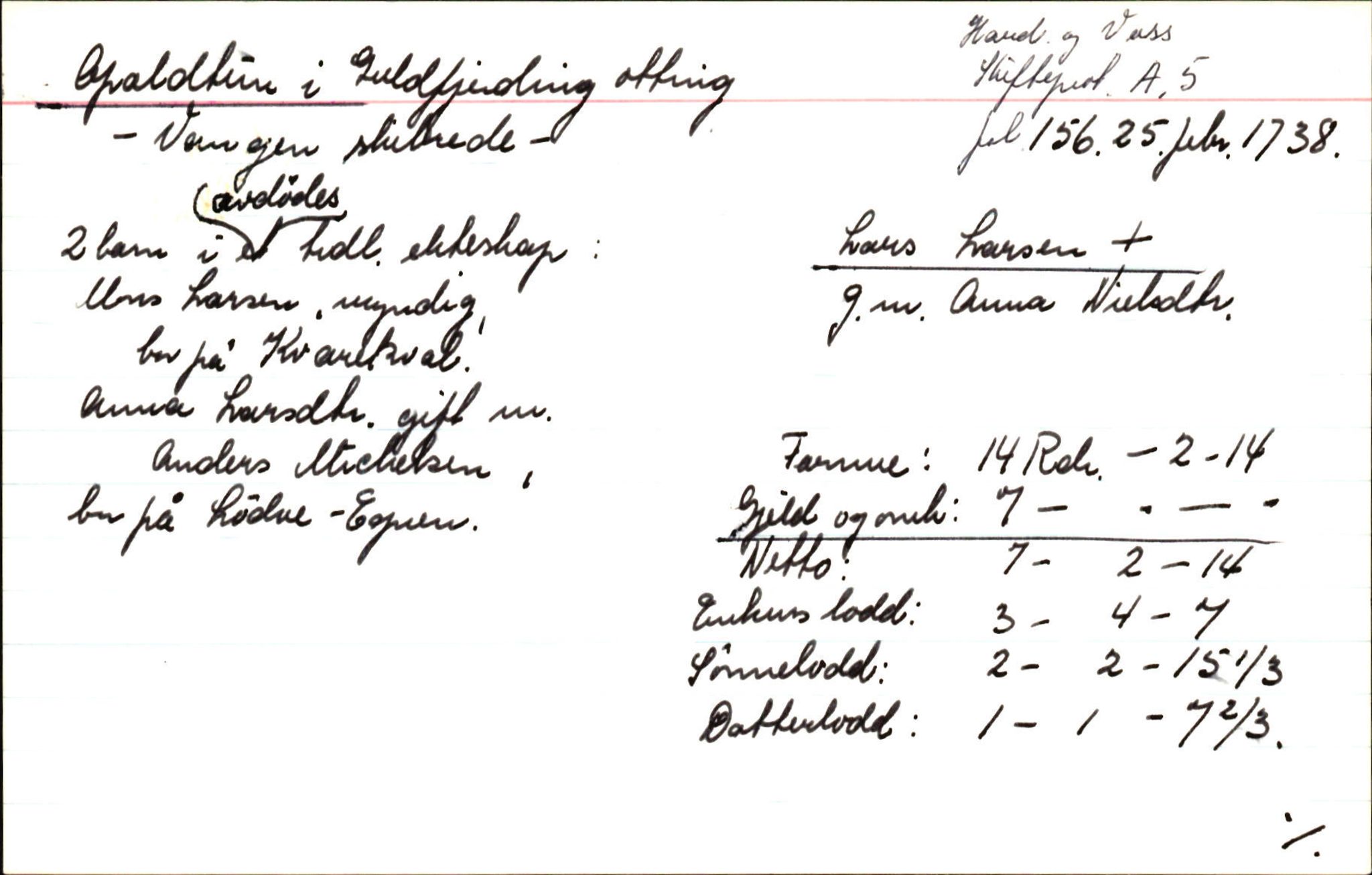 Skiftekort ved Statsarkivet i Bergen, SAB/SKIFTEKORT/002/L0002: Skifteprotokoll nr. 4-5, 1720-1747, p. 1313