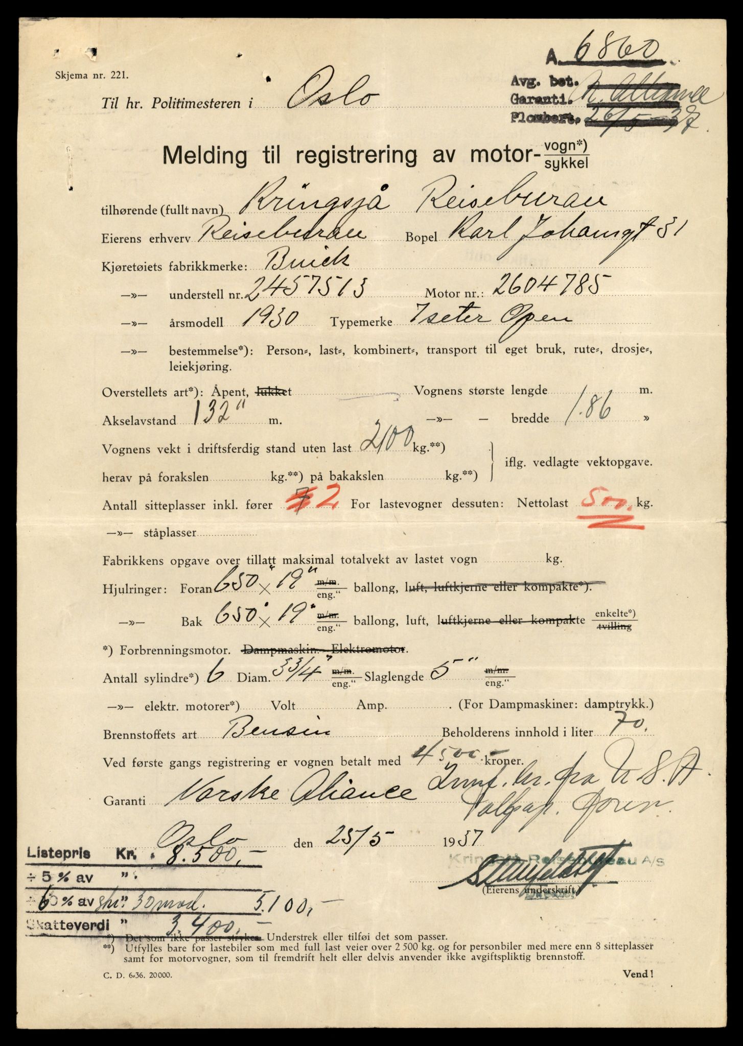 Møre og Romsdal vegkontor - Ålesund trafikkstasjon, AV/SAT-A-4099/F/Fe/L0034: Registreringskort for kjøretøy T 12500 - T 12652, 1927-1998, p. 2187