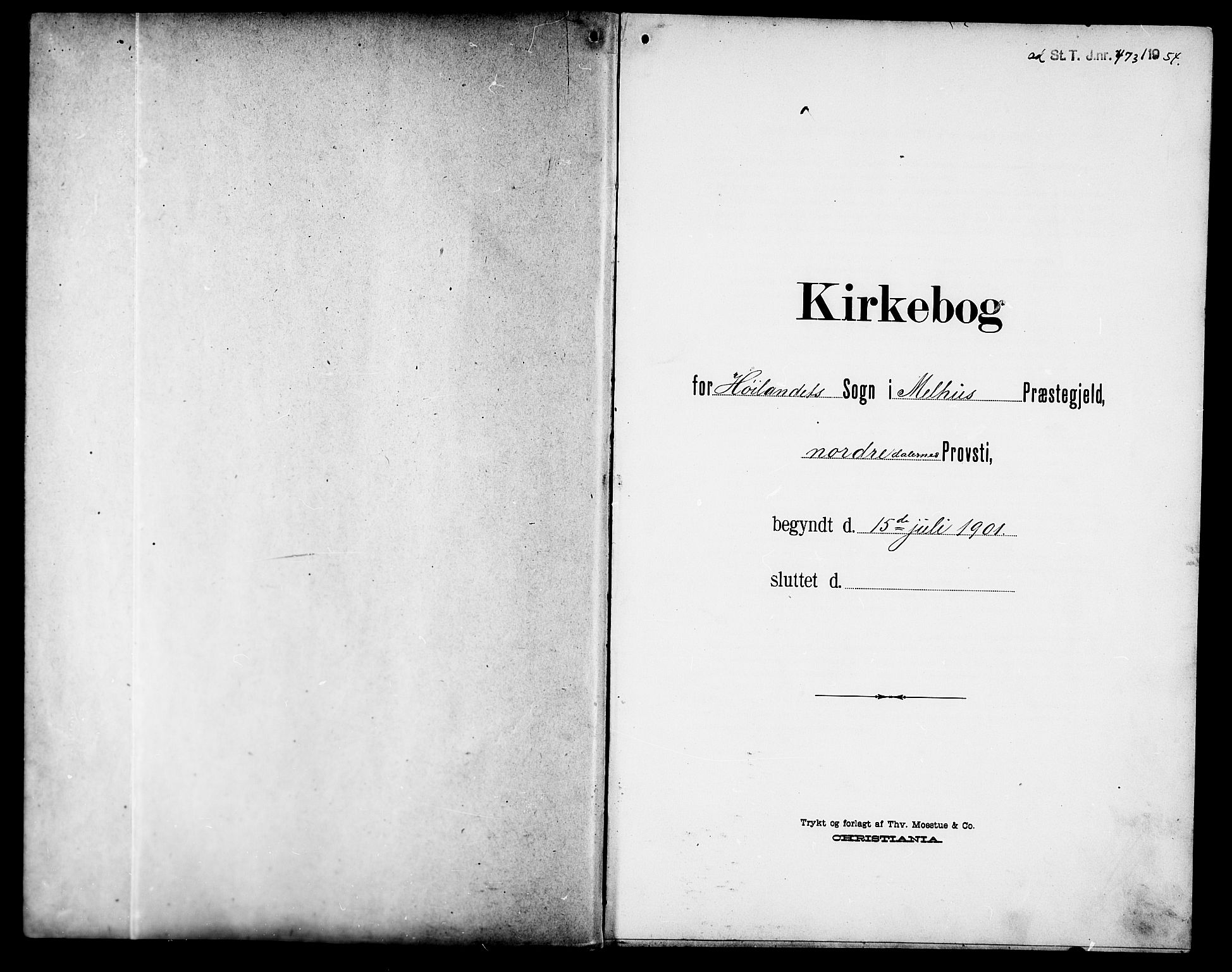 Ministerialprotokoller, klokkerbøker og fødselsregistre - Sør-Trøndelag, SAT/A-1456/694/L1133: Parish register (copy) no. 694C05, 1901-1914