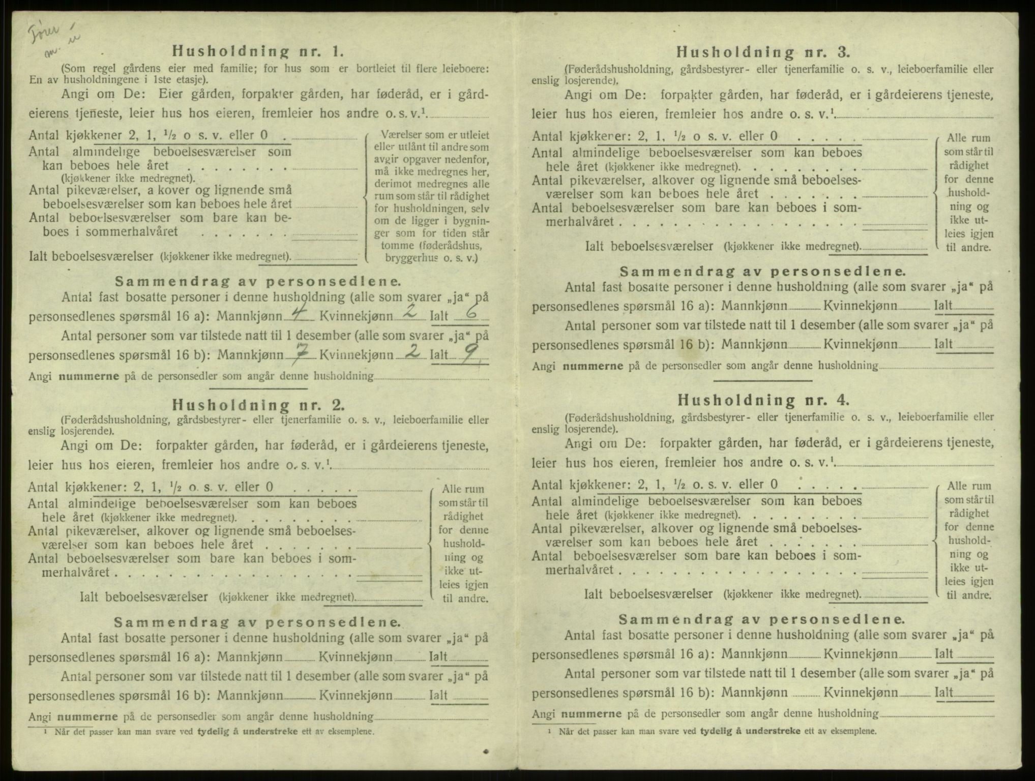 SAB, 1920 census for Manger, 1920, p. 341