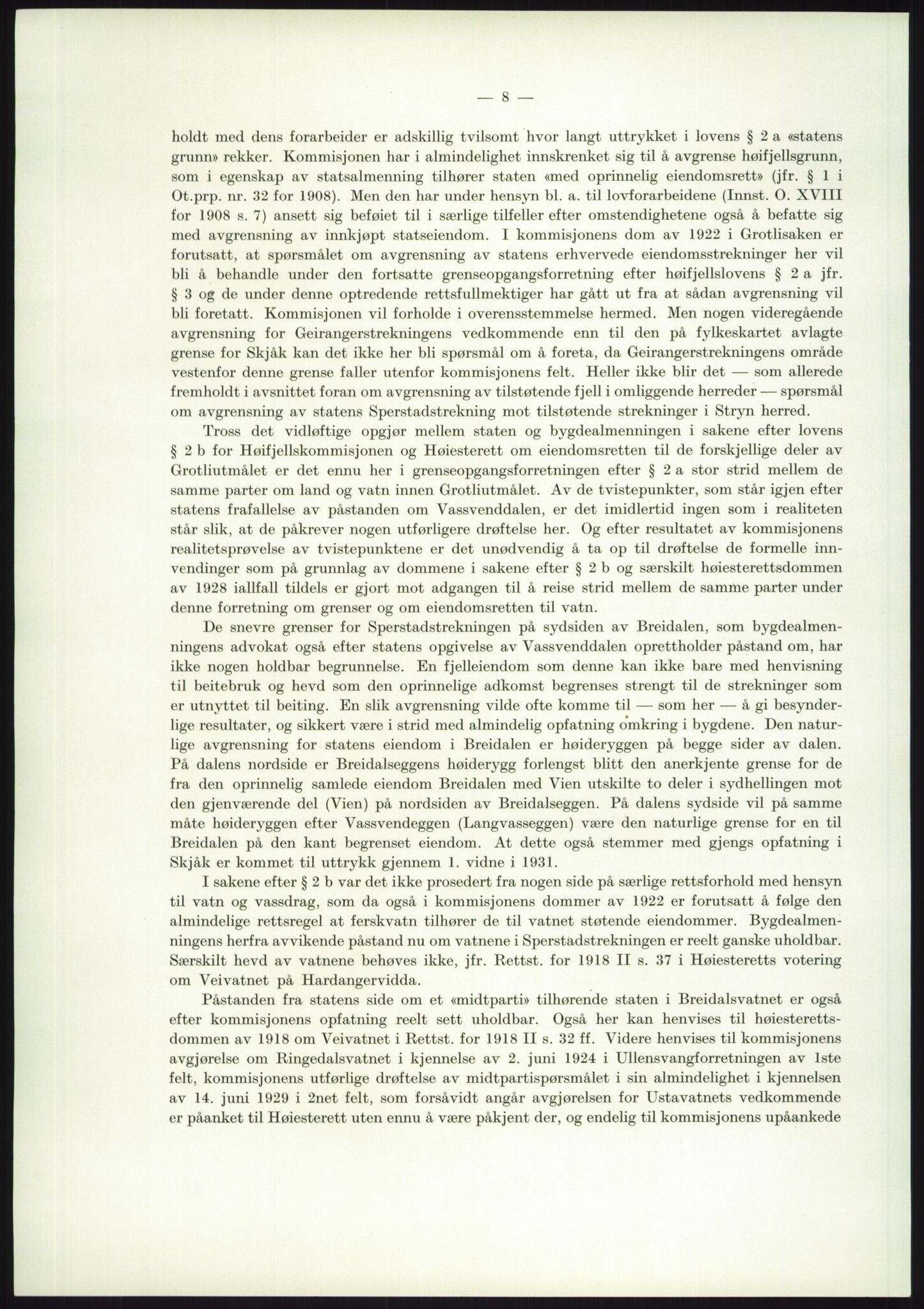 Høyfjellskommisjonen, AV/RA-S-1546/X/Xa/L0001: Nr. 1-33, 1909-1953, p. 2990