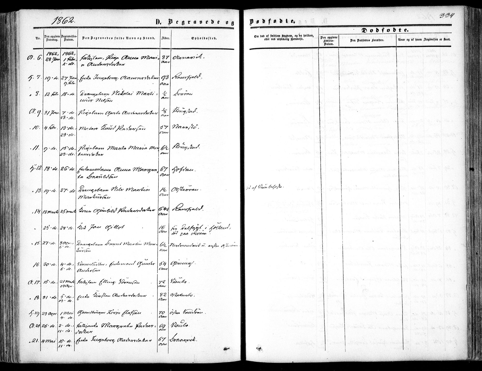 Dypvåg sokneprestkontor, SAK/1111-0007/F/Fa/Faa/L0006: Parish register (official) no. A 6, 1855-1872, p. 334