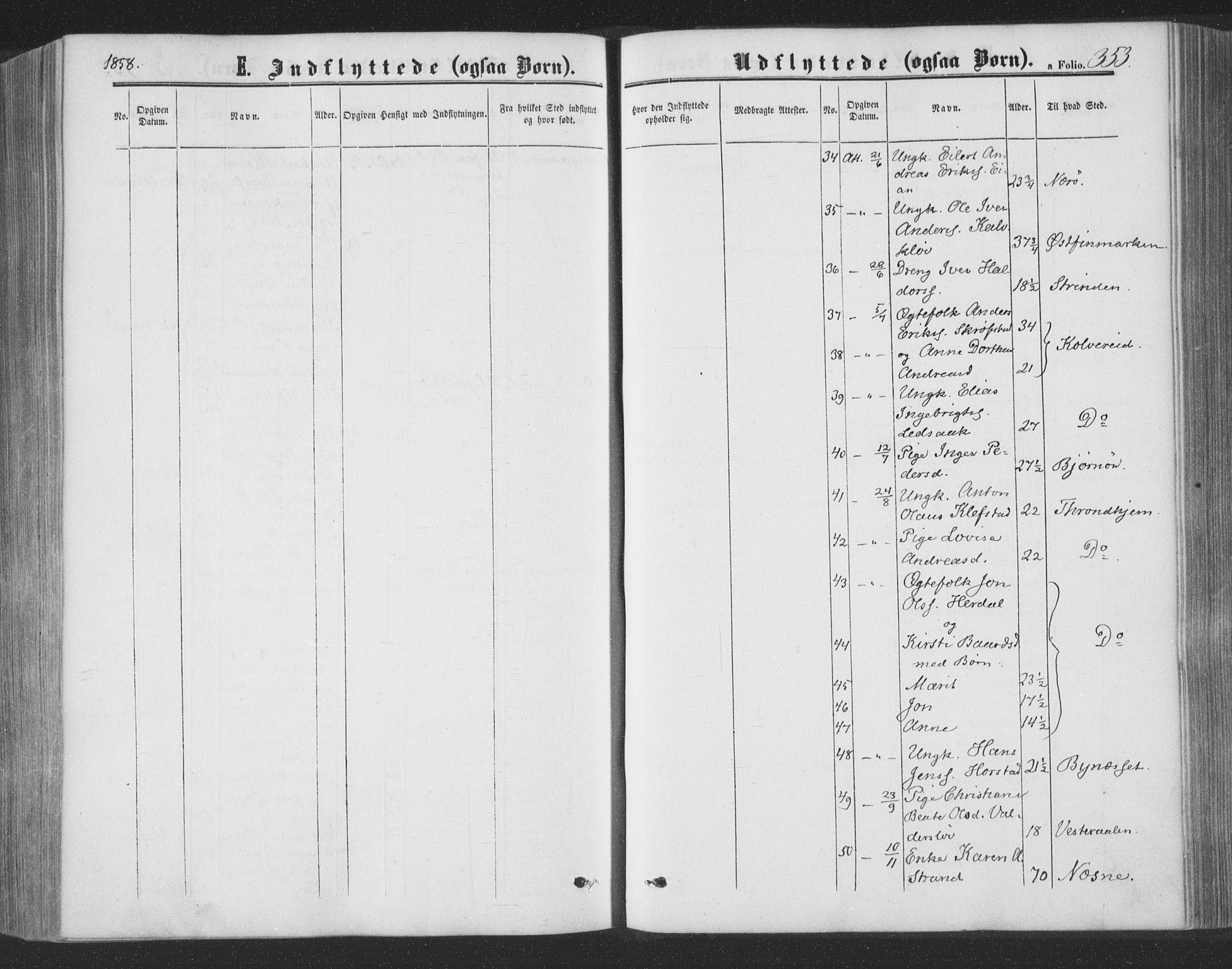 Ministerialprotokoller, klokkerbøker og fødselsregistre - Nord-Trøndelag, AV/SAT-A-1458/773/L0615: Parish register (official) no. 773A06, 1857-1870, p. 353