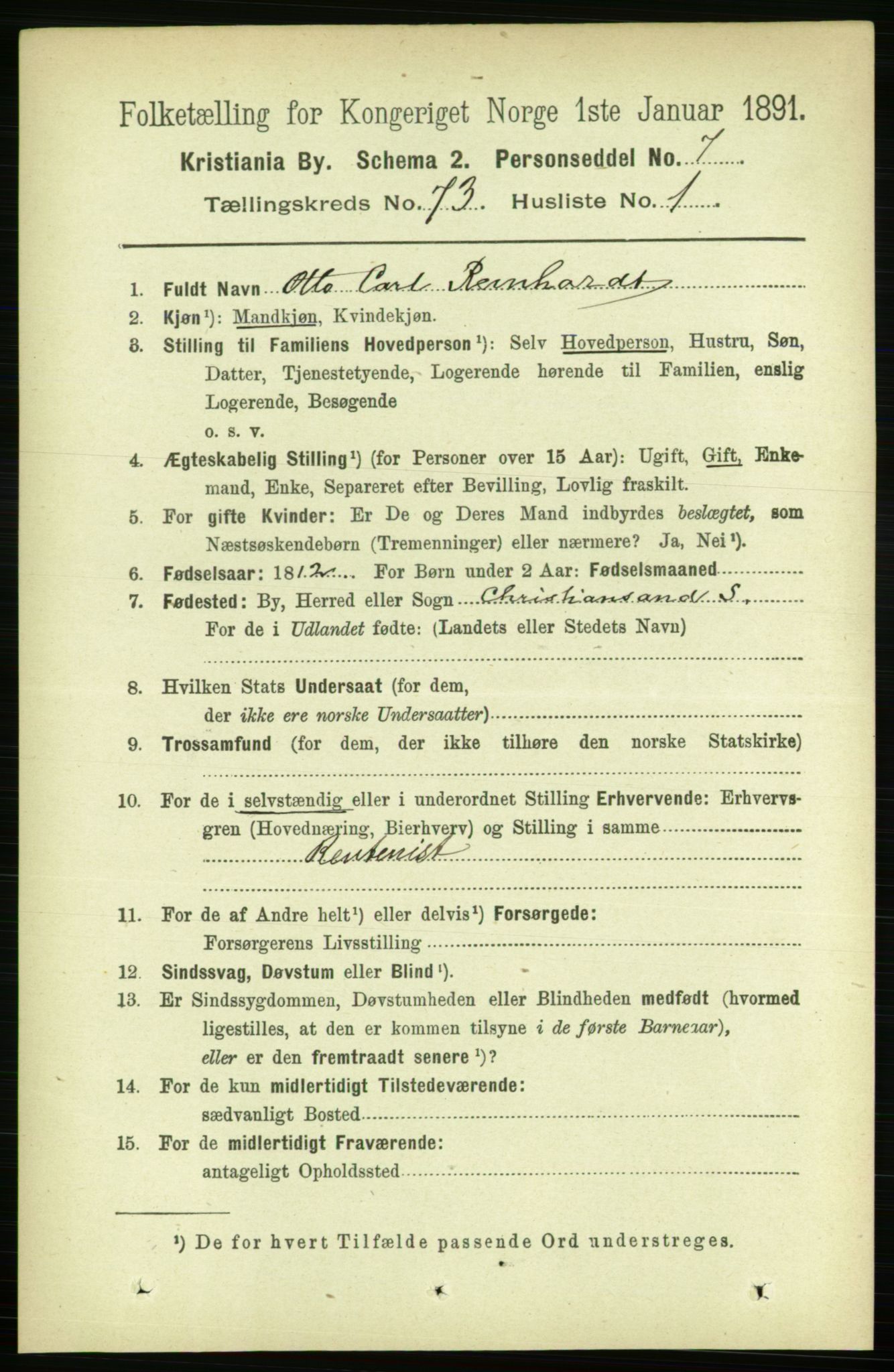 RA, 1891 census for 0301 Kristiania, 1891, p. 39429