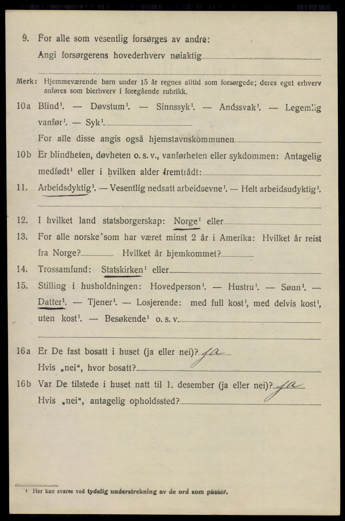 SAO, 1920 census for Aker, 1920, p. 20309