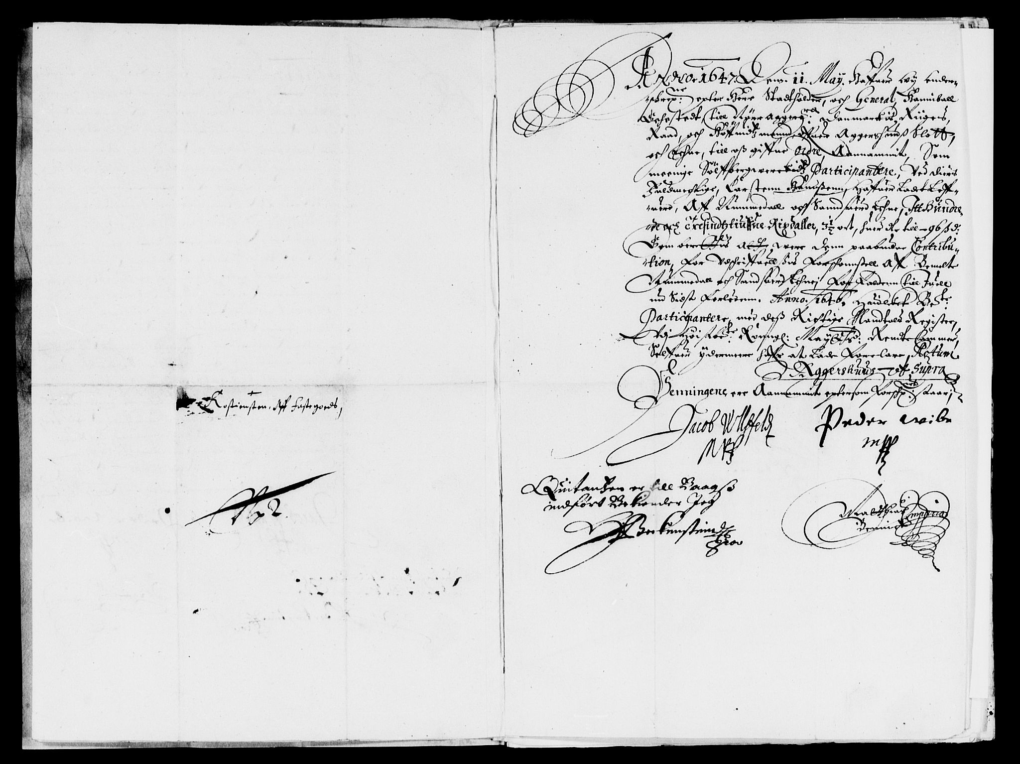 Rentekammeret inntil 1814, Reviderte regnskaper, Lensregnskaper, AV/RA-EA-5023/R/Rb/Rbn/L0004: Numedal og Sandsvær len, 1648-1656