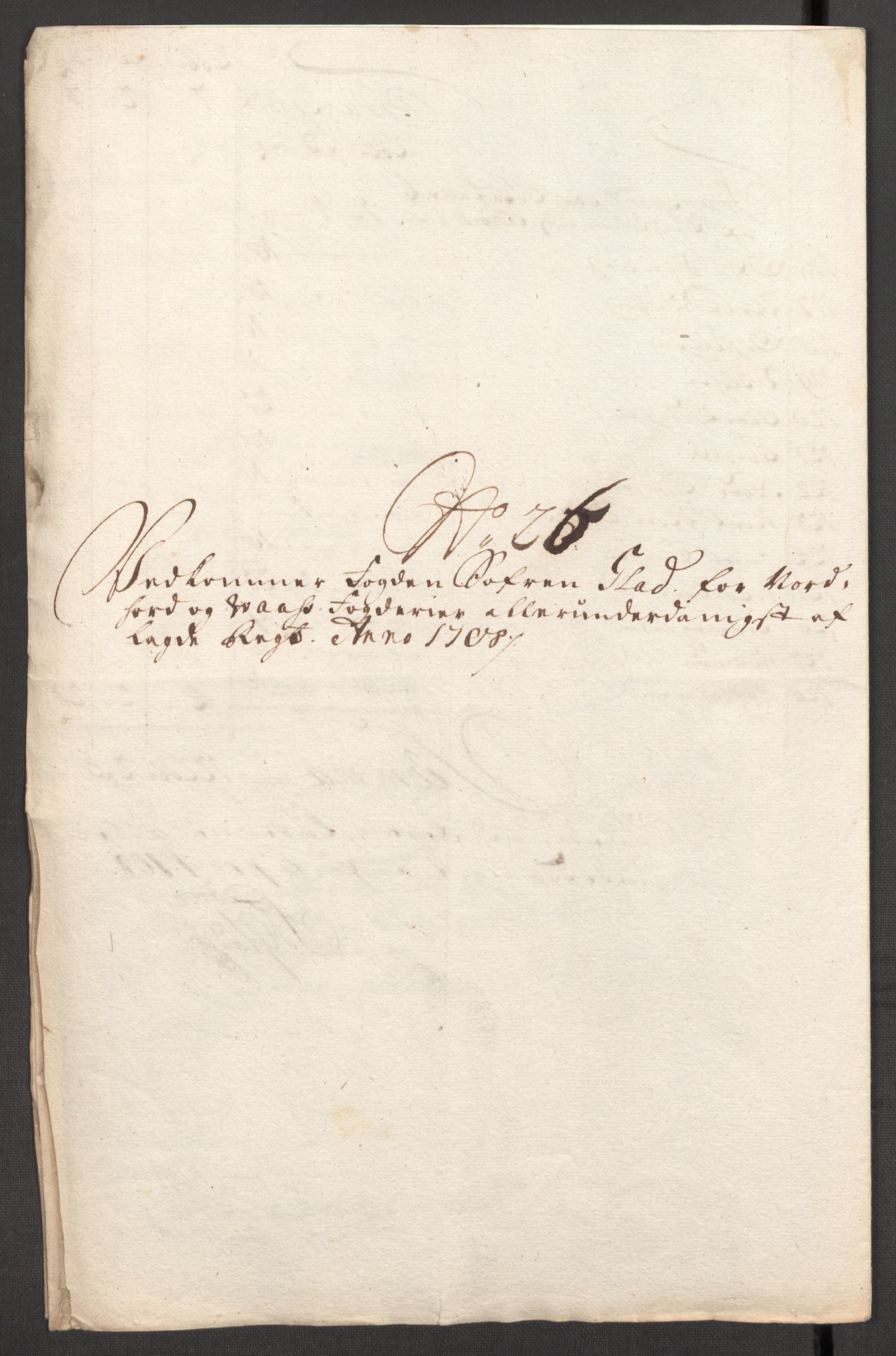 Rentekammeret inntil 1814, Reviderte regnskaper, Fogderegnskap, AV/RA-EA-4092/R51/L3189: Fogderegnskap Nordhordland og Voss, 1708, p. 369