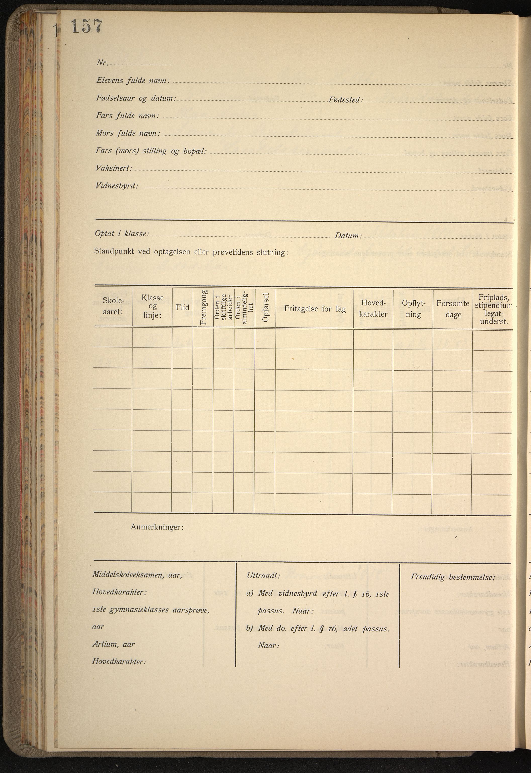 Vestfold fylkeskommune. Greveskogen videregående skole før 1998, VEMU/A-1162/G/Gb/L0003: Manntallsprotokoll Pikeskolen, 1909-1911, p. 158