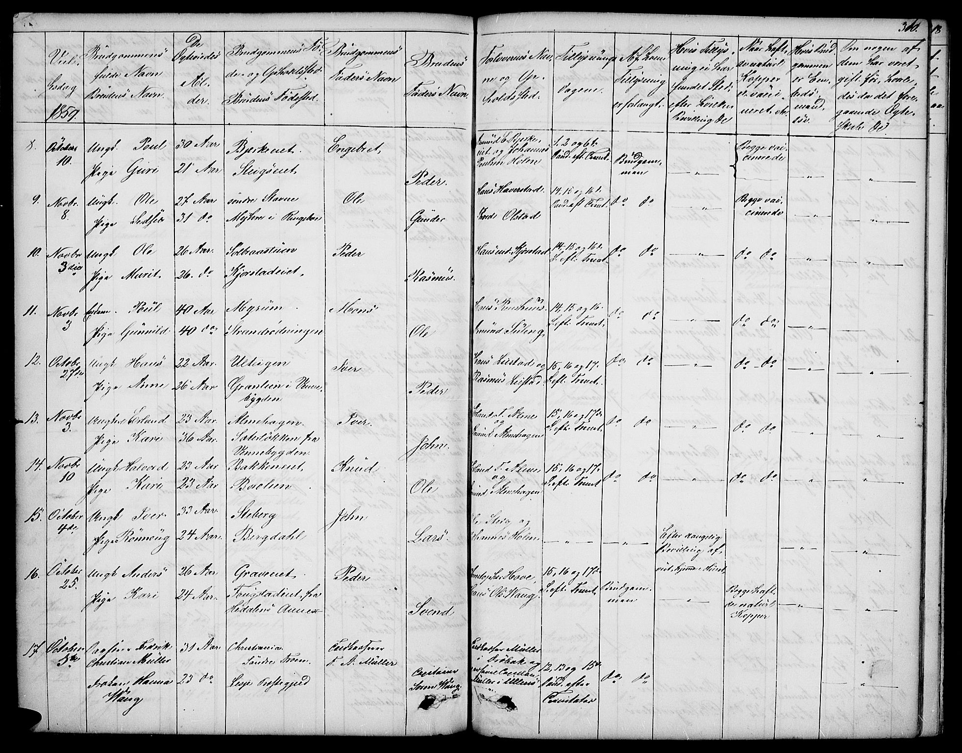 Sør-Fron prestekontor, SAH/PREST-010/H/Ha/Hab/L0001: Parish register (copy) no. 1, 1844-1863, p. 310