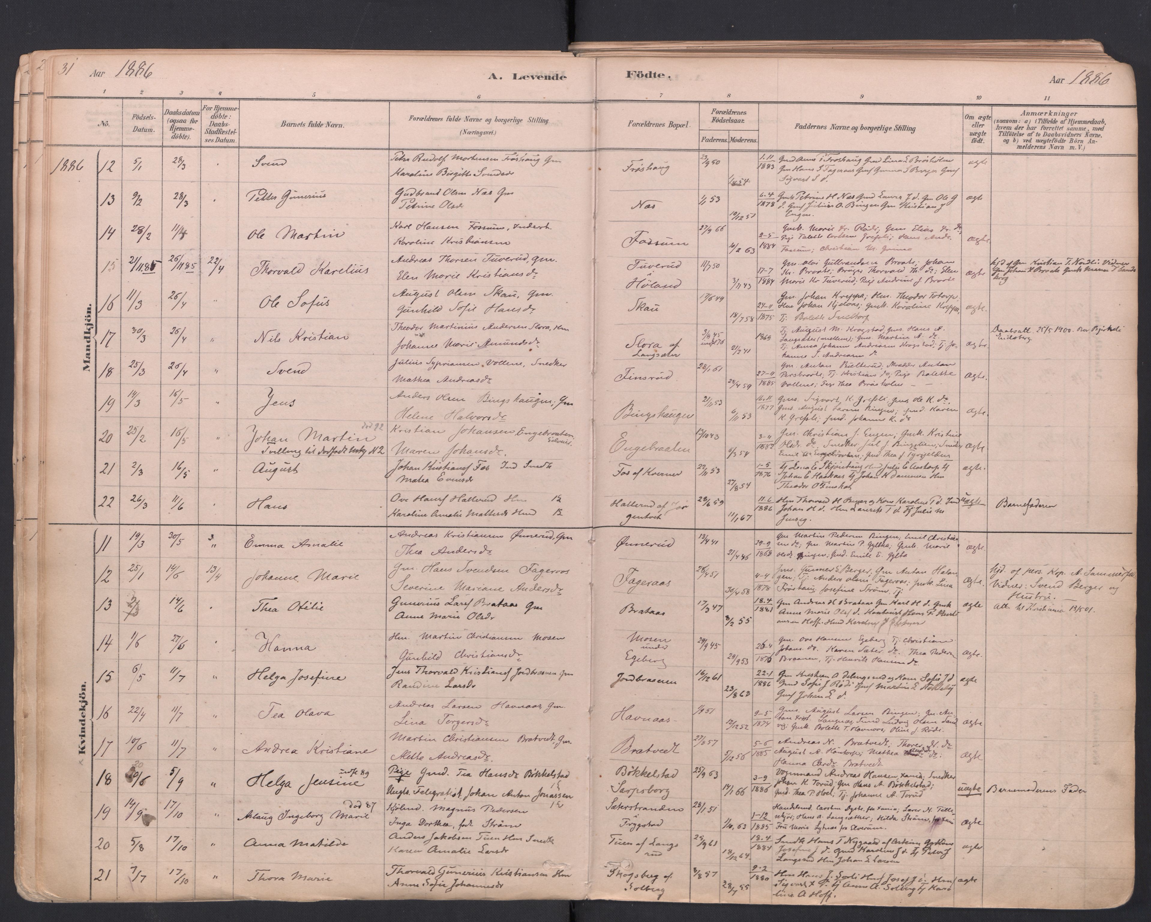 Trøgstad prestekontor Kirkebøker, AV/SAO-A-10925/F/Fa/L0010: Parish register (official) no. I 10, 1878-1898, p. 31