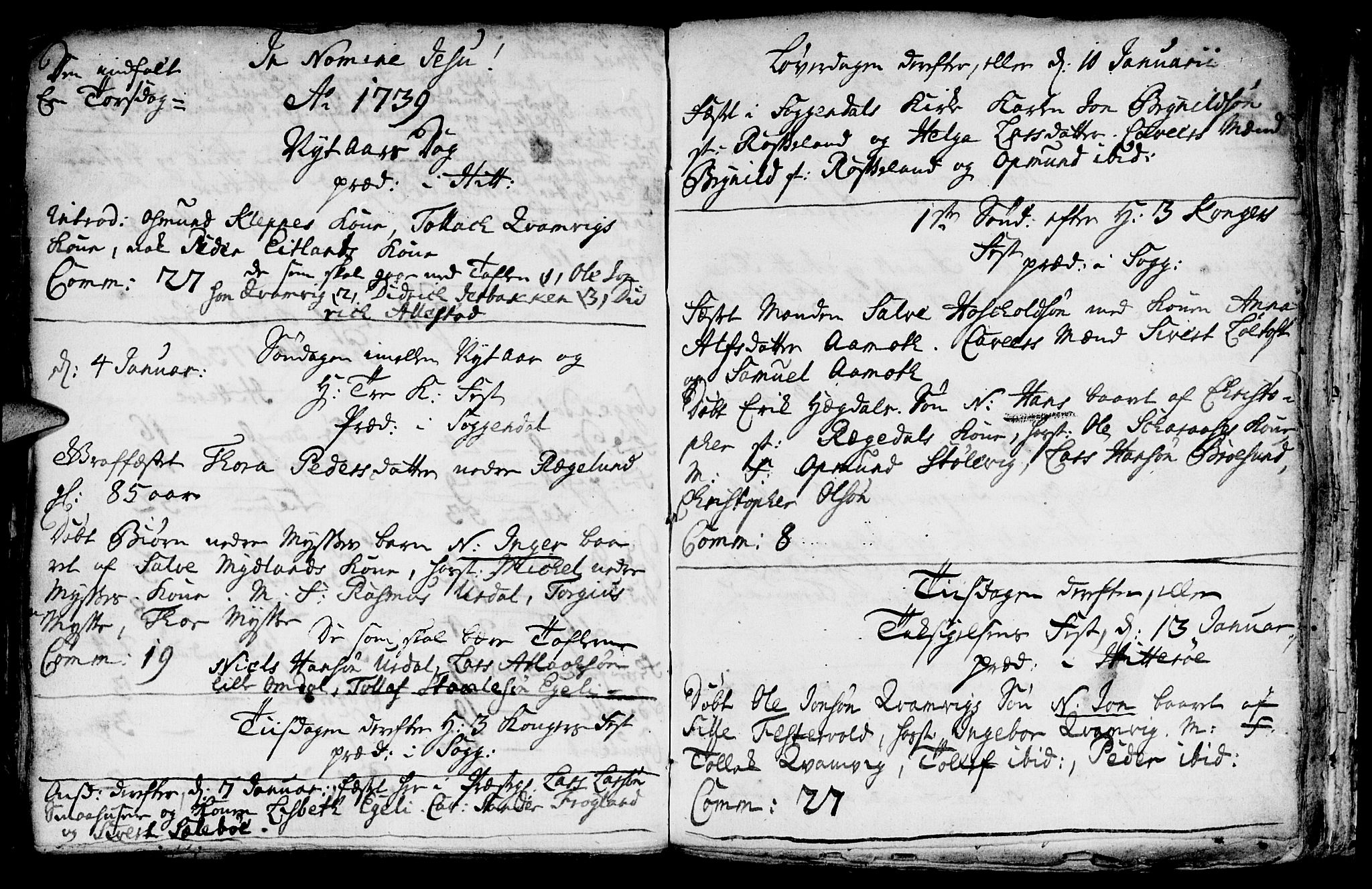 Sokndal sokneprestkontor, AV/SAST-A-101808: Parish register (official) no. A 1, 1729-1740