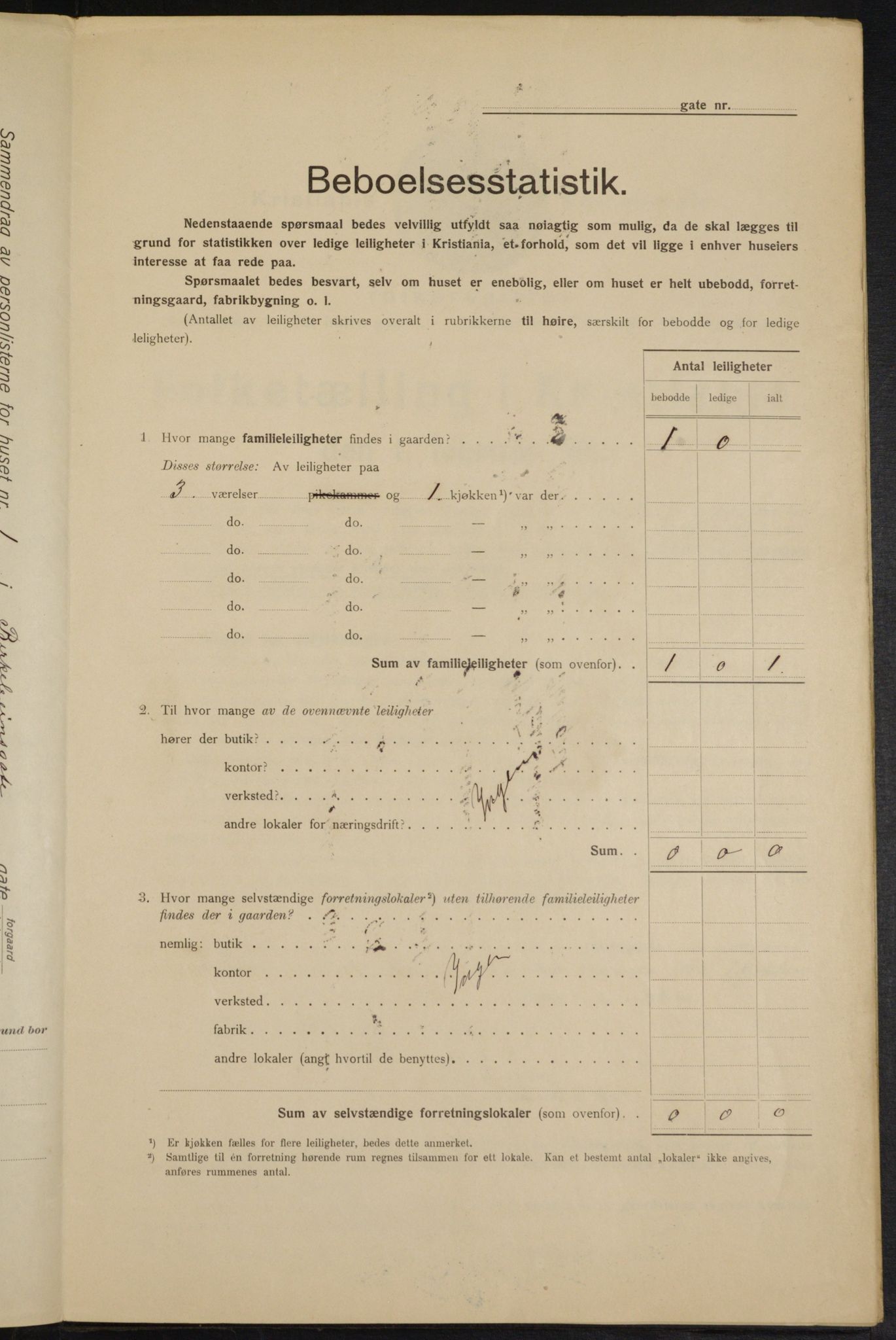 OBA, Municipal Census 1915 for Kristiania, 1915, p. 4964