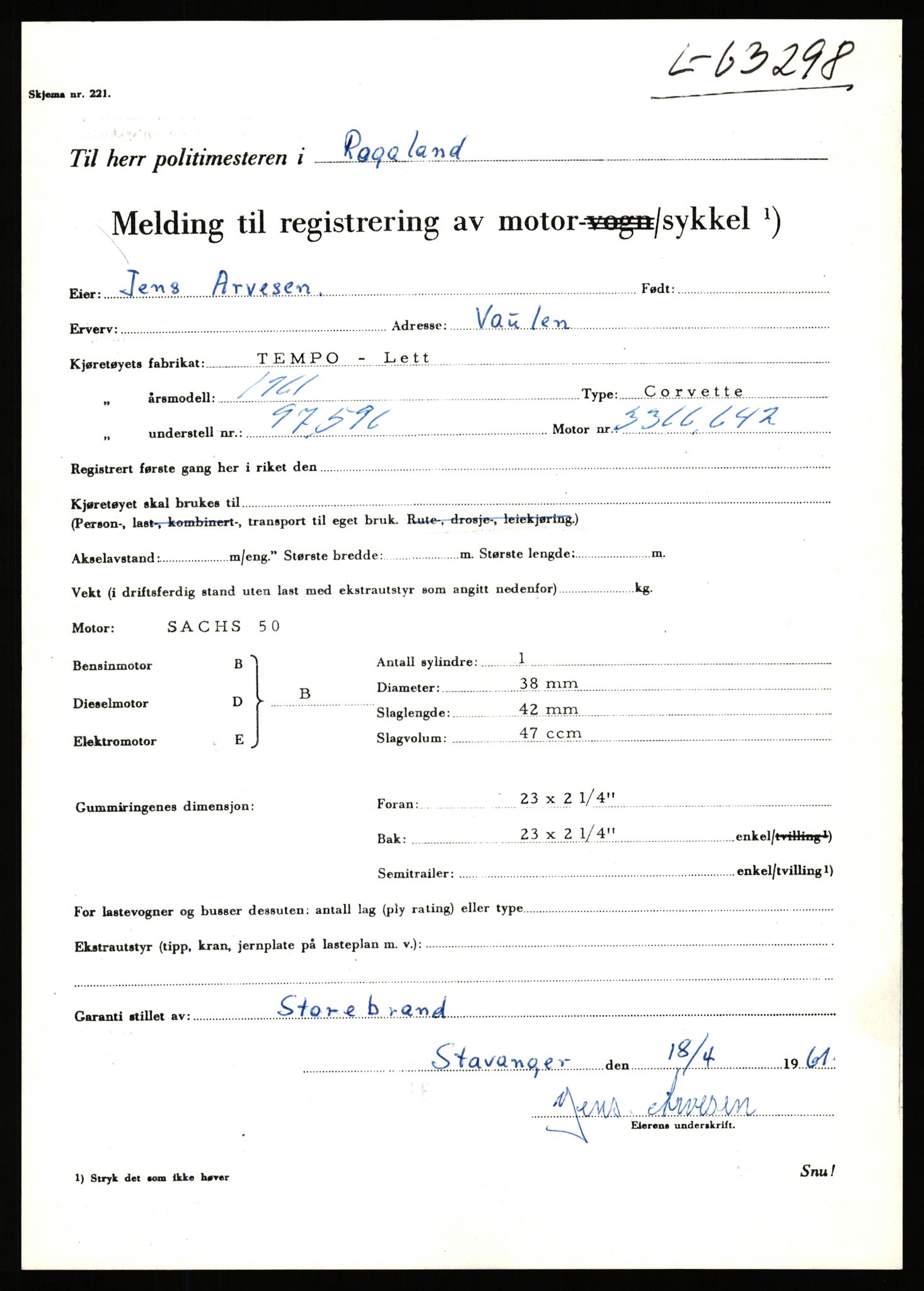 Stavanger trafikkstasjon, SAST/A-101942/0/F/L0063: L-62700 - L-63799, 1930-1971, p. 1621