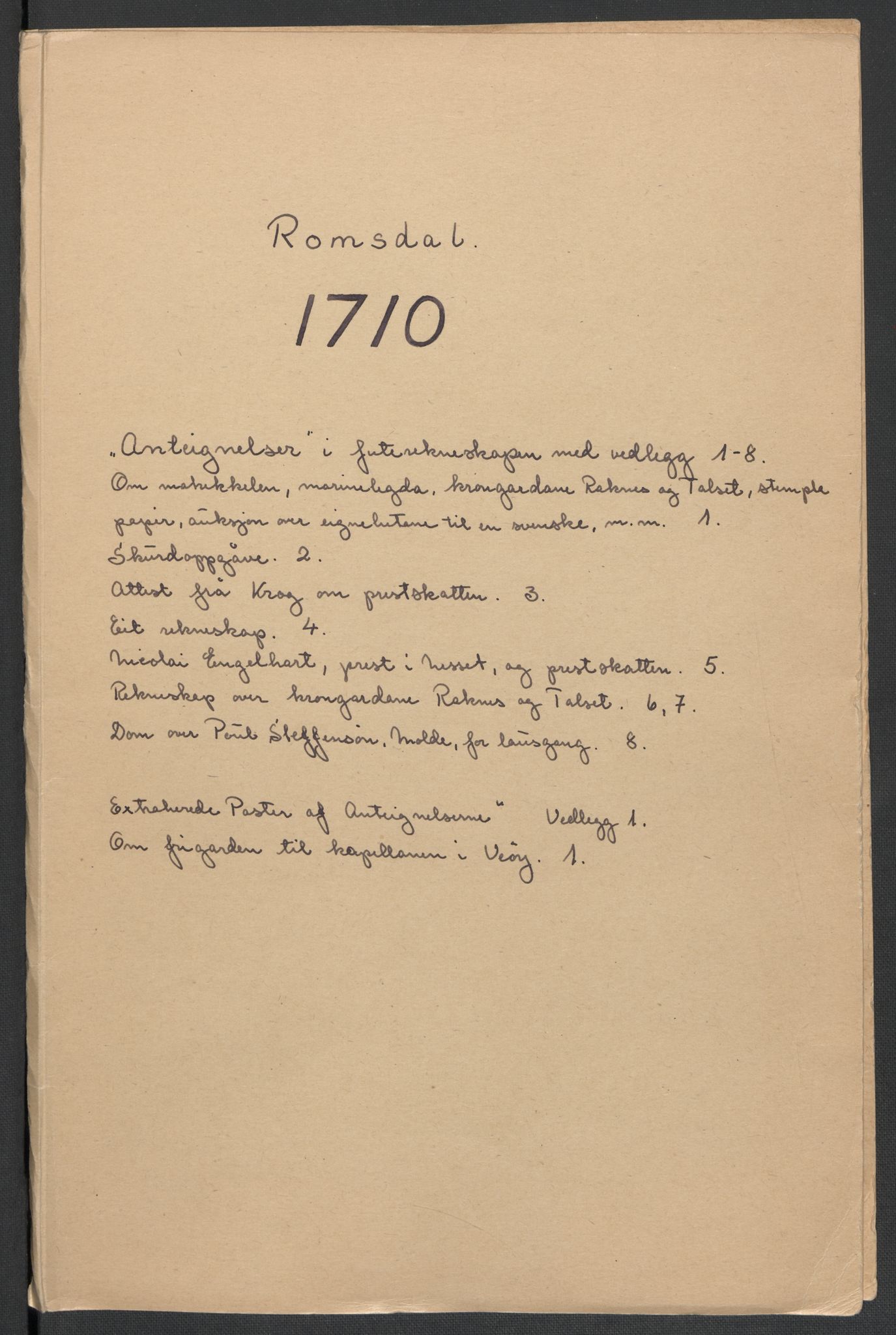 Rentekammeret inntil 1814, Reviderte regnskaper, Fogderegnskap, AV/RA-EA-4092/R55/L3659: Fogderegnskap Romsdal, 1709-1710, p. 427
