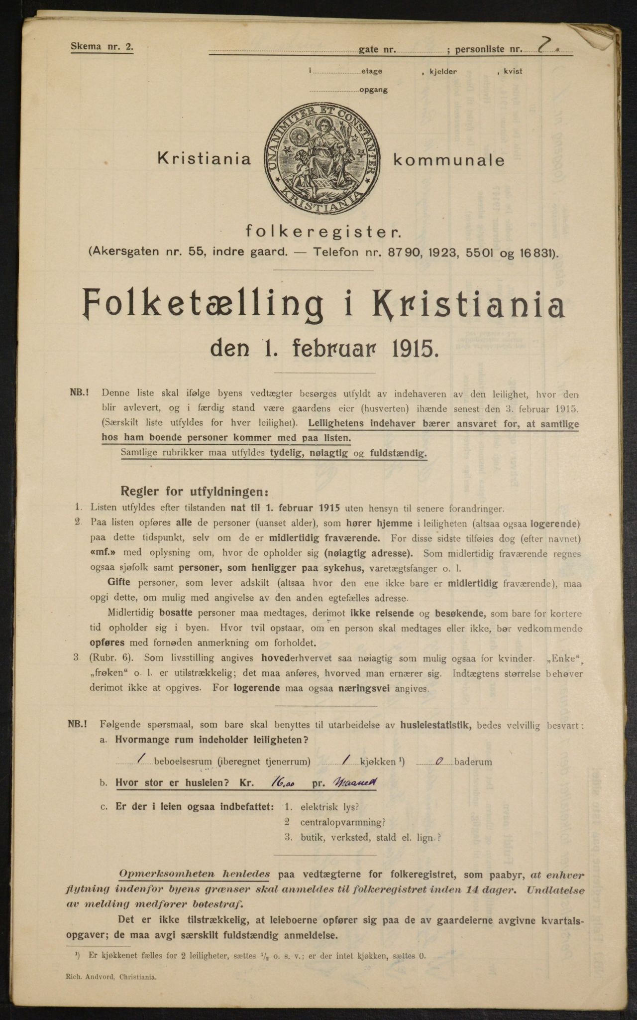 OBA, Municipal Census 1915 for Kristiania, 1915, p. 114738