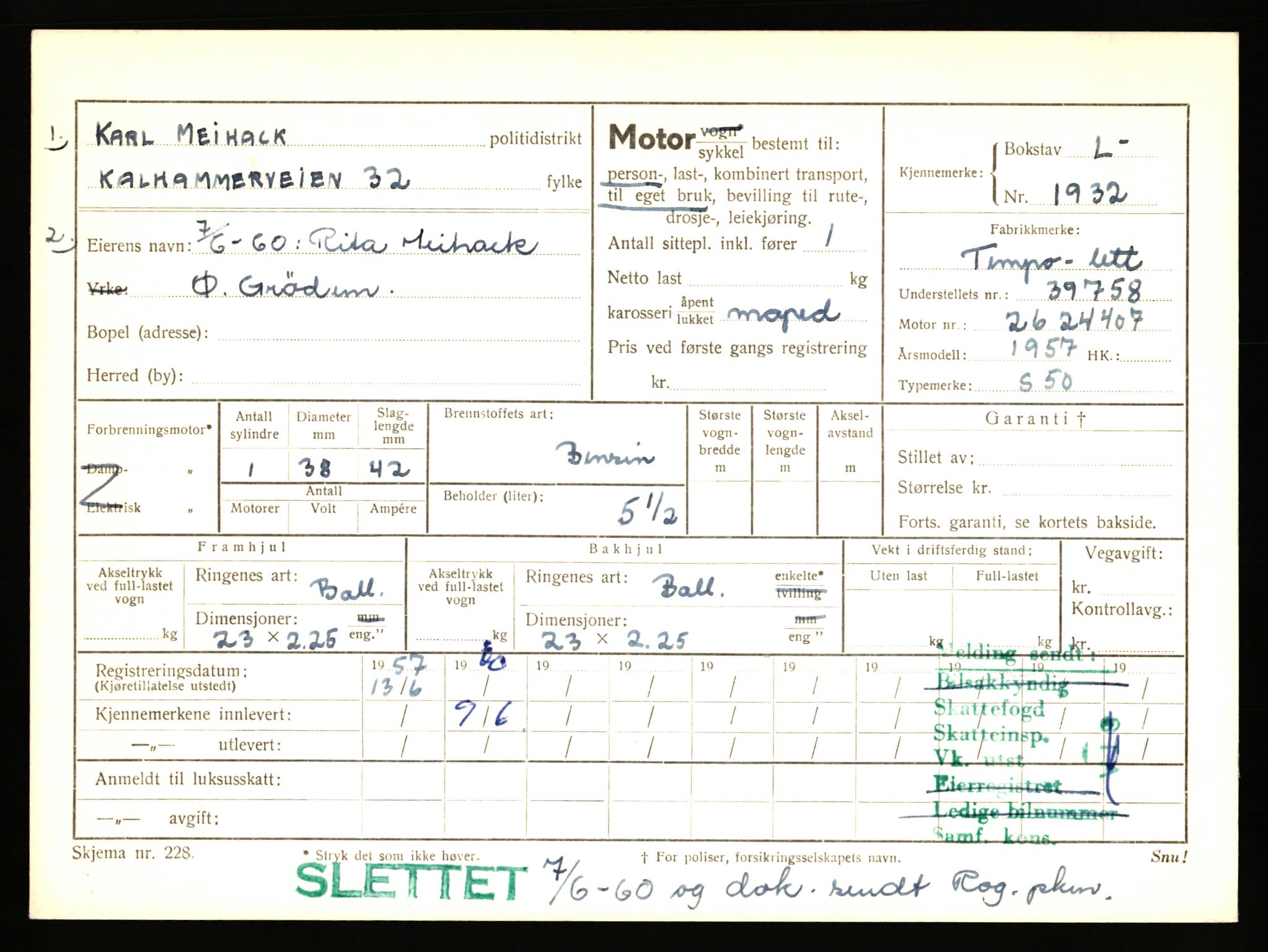 Stavanger trafikkstasjon, AV/SAST-A-101942/0/F/L0006: L-1700 - L-2149, 1930-1971, p. 951