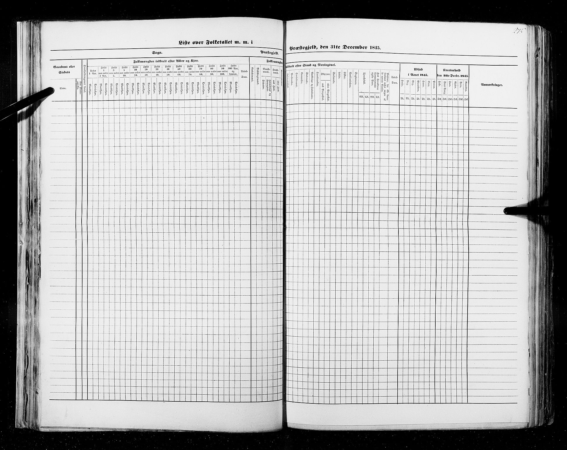 RA, Census 1845, vol. 9B: Nordland amt, 1845, p. 275