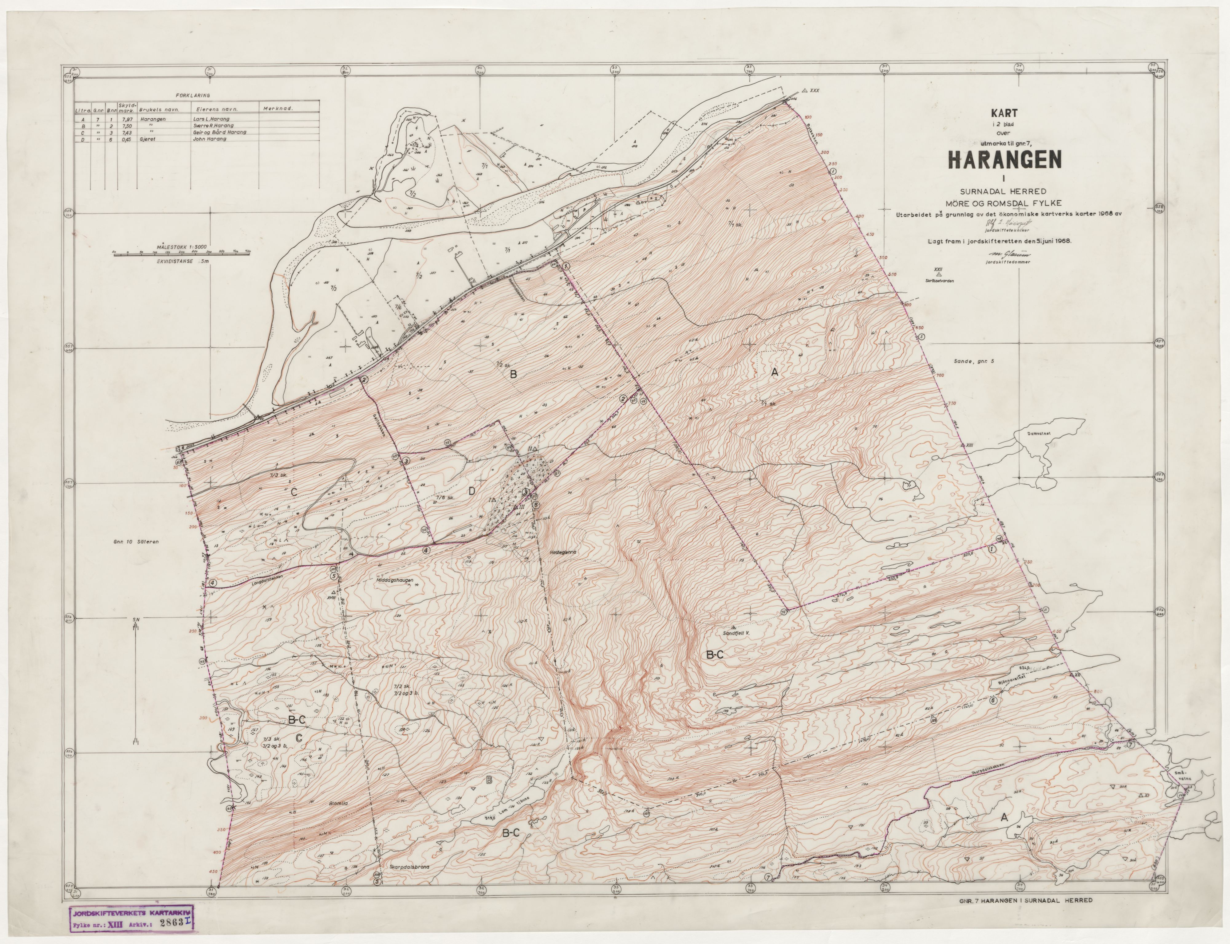 Jordskifteverkets kartarkiv, RA/S-3929/T, 1859-1988, p. 3608