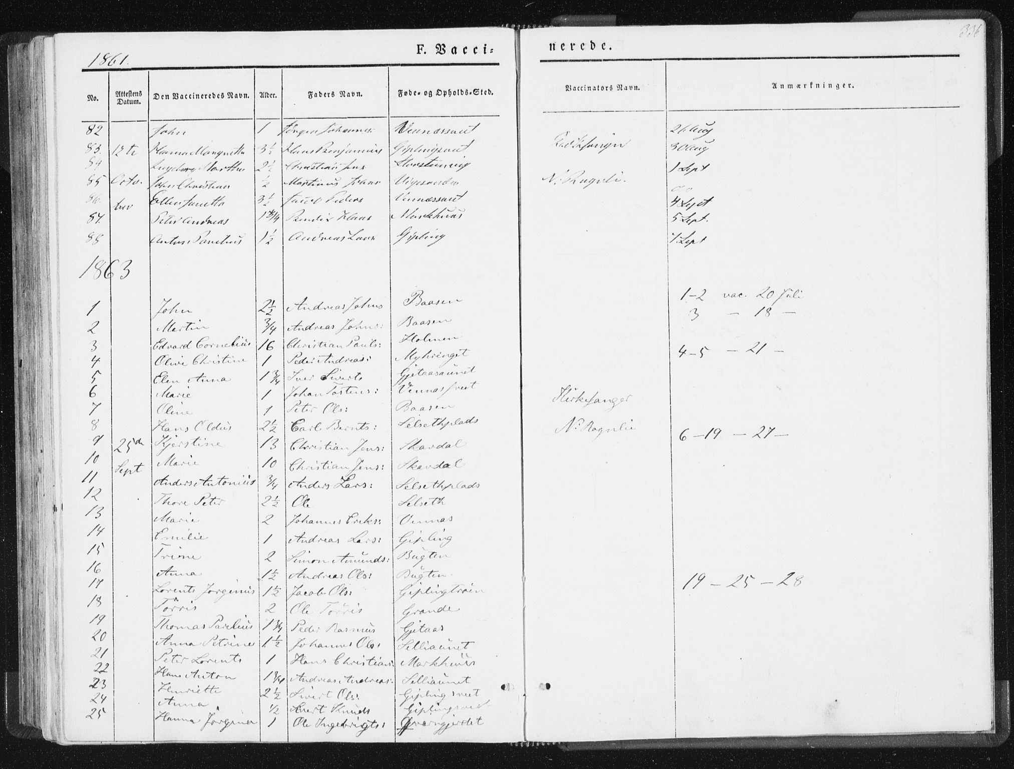 Ministerialprotokoller, klokkerbøker og fødselsregistre - Nord-Trøndelag, SAT/A-1458/744/L0418: Parish register (official) no. 744A02, 1843-1866, p. 336