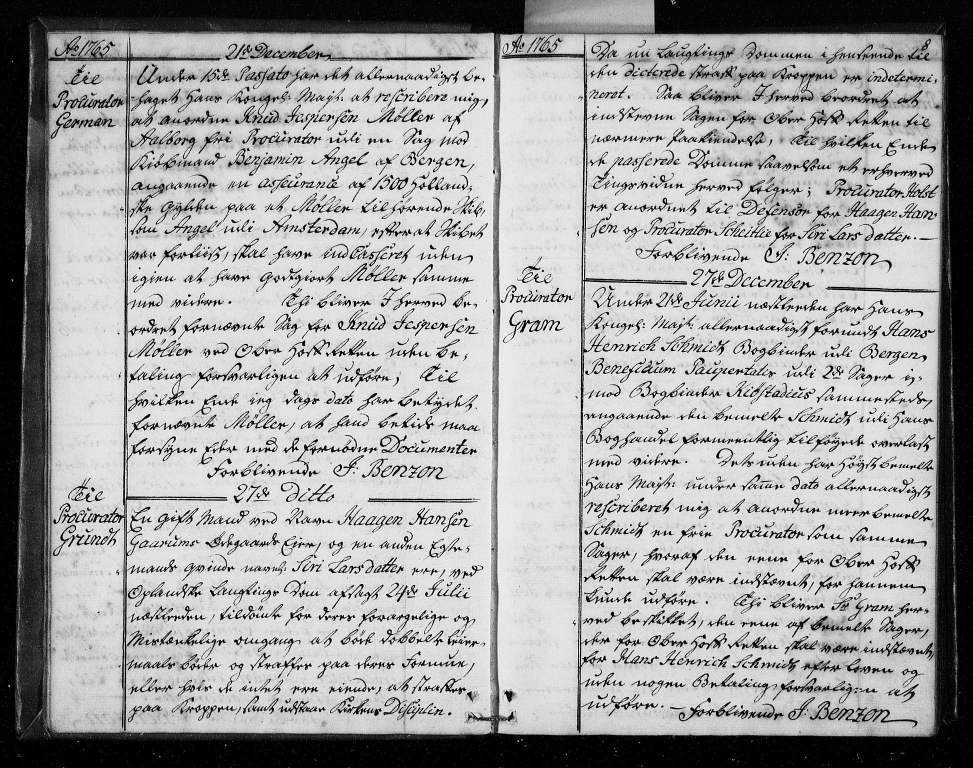 Stattholderembetet 1572-1771, AV/RA-EA-2870/Bf/L0005: Stattholderprotokoll (allmenn kopibok), 1765-1767, p. 7b-8a