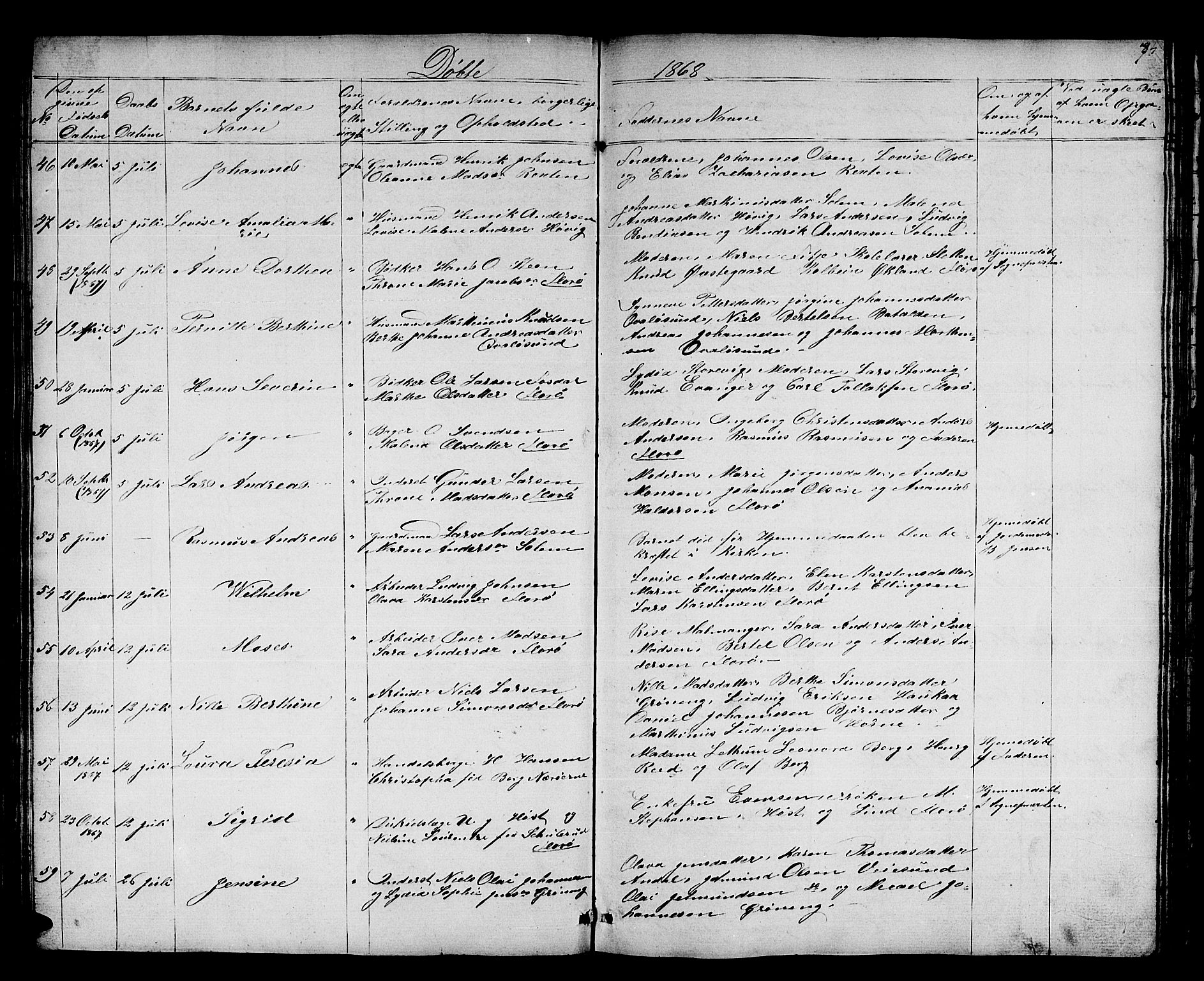 Kinn sokneprestembete, AV/SAB-A-80801/H/Hab/Haba/L0001: Parish register (copy) no. A 1, 1853-1868, p. 74