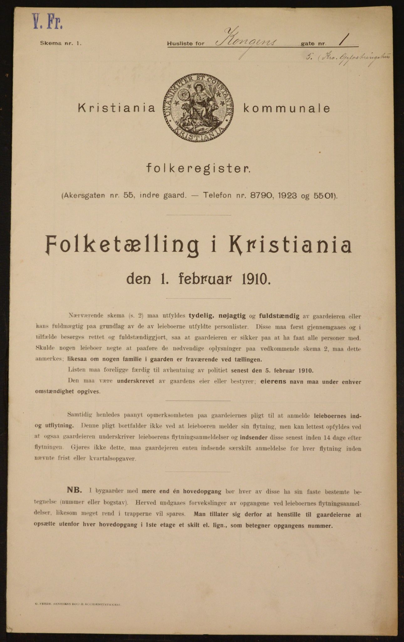 OBA, Municipal Census 1910 for Kristiania, 1910, p. 50953