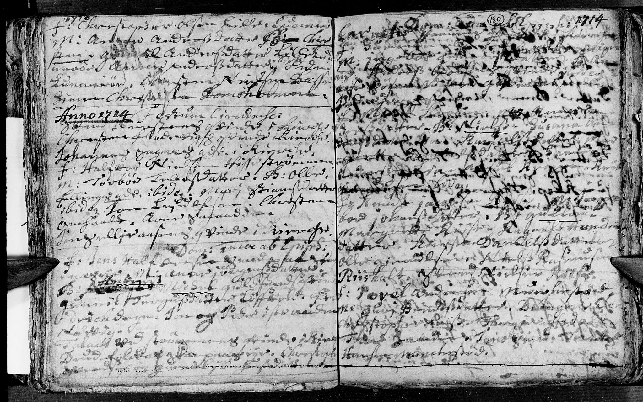 Øyestad sokneprestkontor, AV/SAK-1111-0049/F/Fa/L0002: Parish register (official) no. A 2, 1692-1722, p. 180