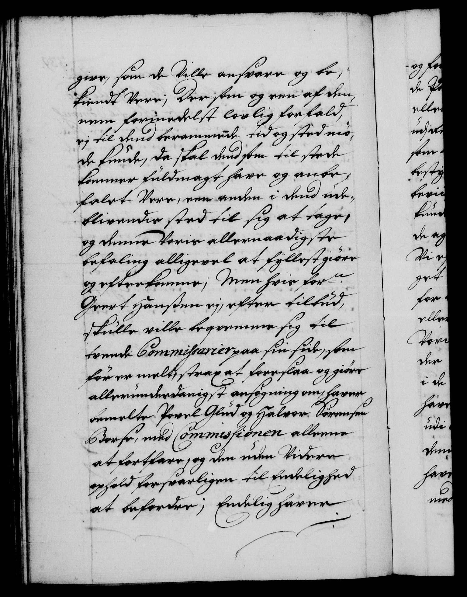 Danske Kanselli 1572-1799, AV/RA-EA-3023/F/Fc/Fca/Fcab/L0015: Norske tegnelser (mikrofilm), 1692-1699, p. 339b