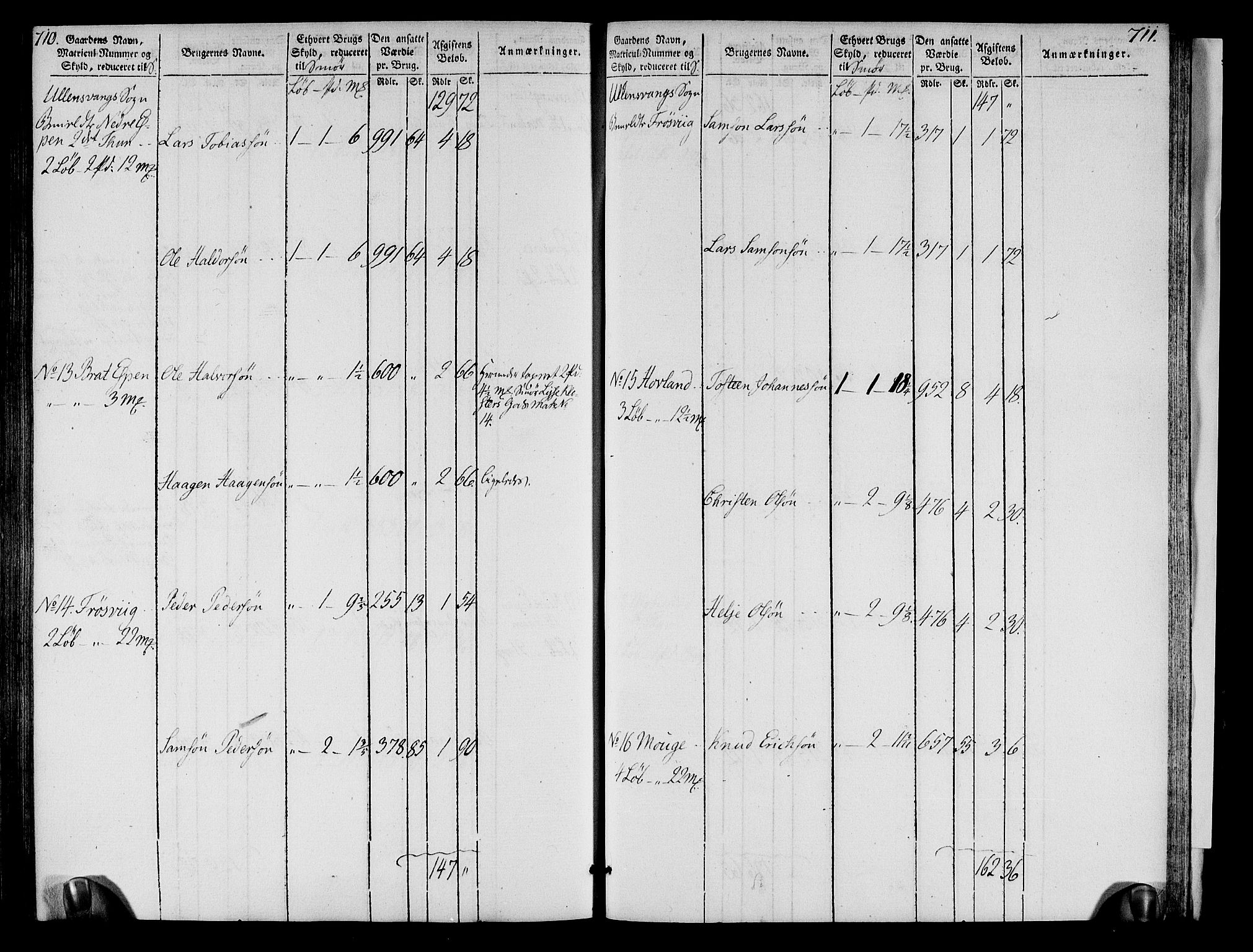 Rentekammeret inntil 1814, Realistisk ordnet avdeling, RA/EA-4070/N/Ne/Nea/L0109: Sunnhordland og Hardanger fogderi. Oppebørselsregister, 1803-1804, p. 359