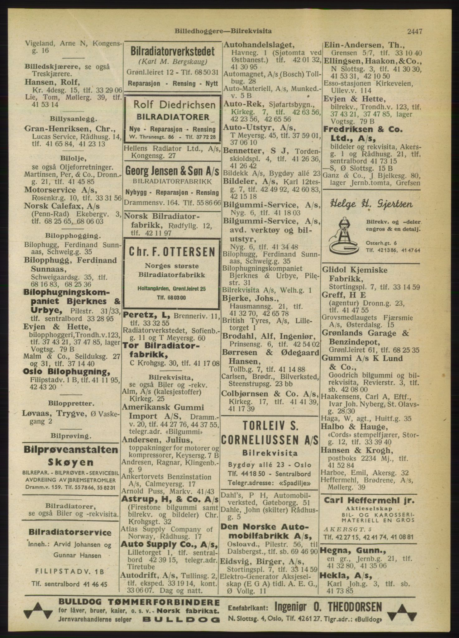 Kristiania/Oslo adressebok, PUBL/-, 1950, p. 2447