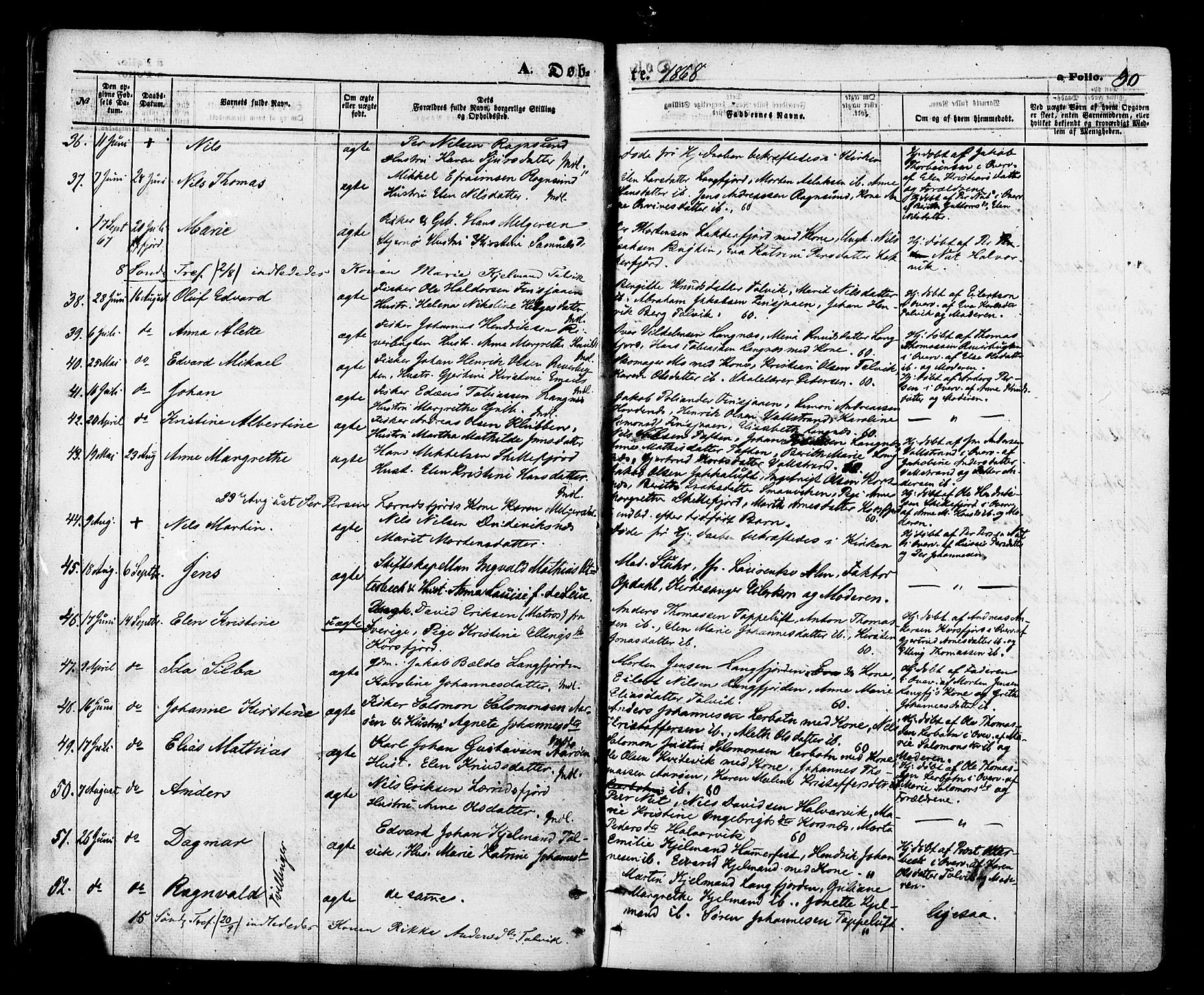 Talvik sokneprestkontor, SATØ/S-1337/H/Ha/L0011kirke: Parish register (official) no. 11, 1864-1877, p. 30