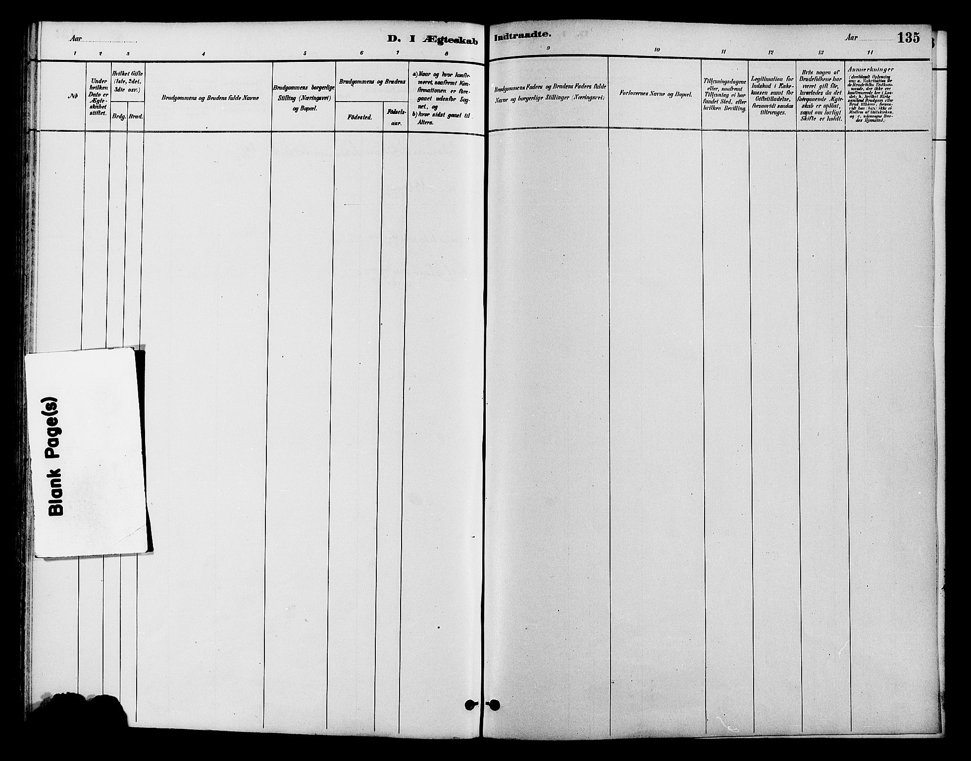 Lom prestekontor, AV/SAH-PREST-070/K/L0008: Parish register (official) no. 8, 1885-1898, p. 135