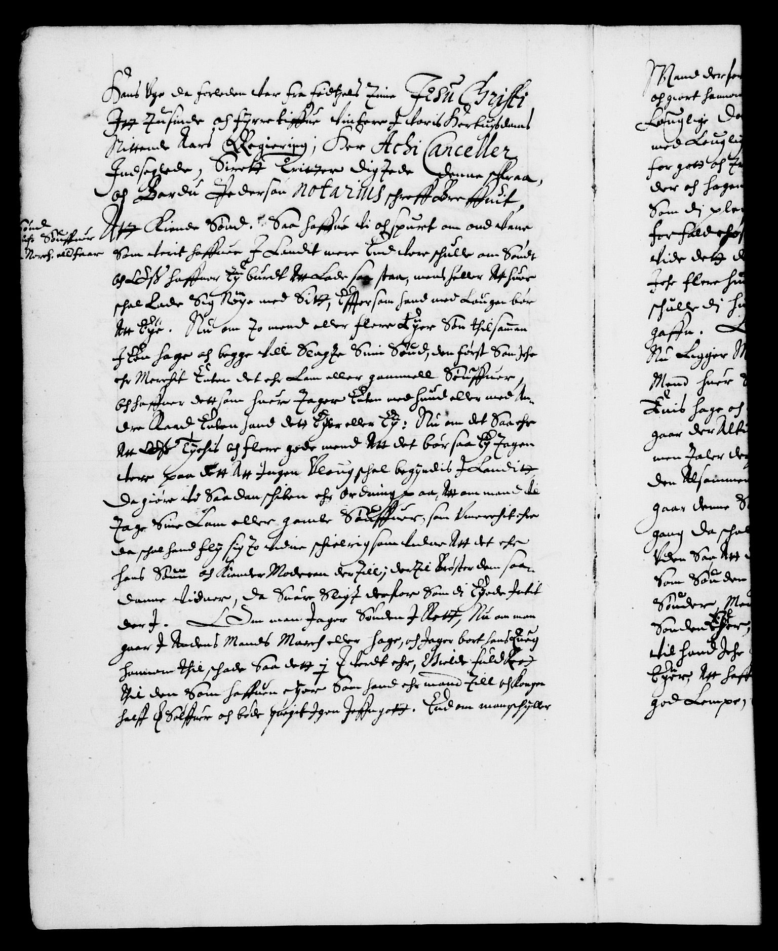 Danske Kanselli 1572-1799, AV/RA-EA-3023/F/Fc/Fca/Fcaa/L0006: Norske registre (mikrofilm), 1637-1642, p. 3b
