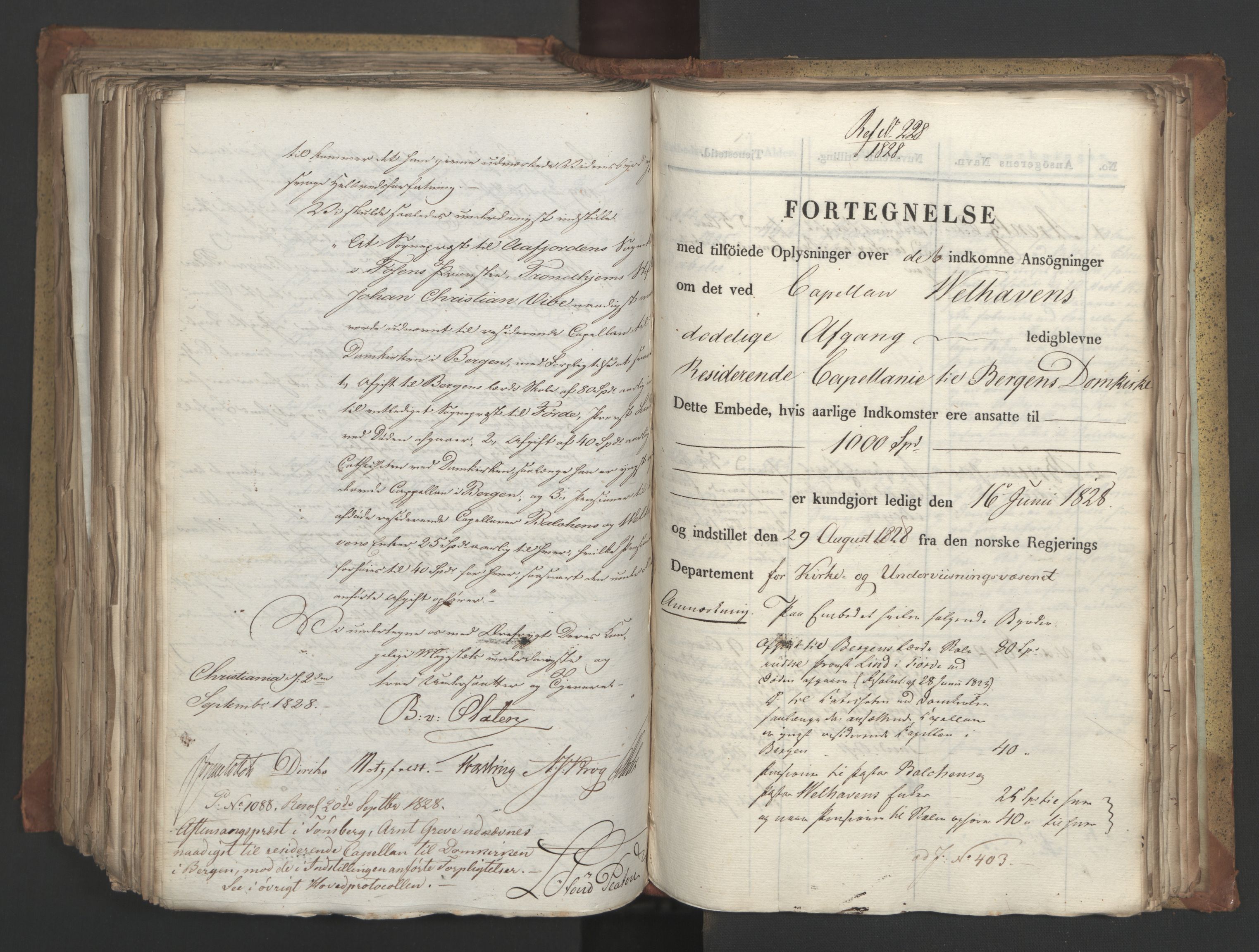 Statsrådsavdelingen i Stockholm, AV/RA-S-1003/D/Da/L0055: Regjeringsinnstillinger nr. 231-435, 1828, p. 535