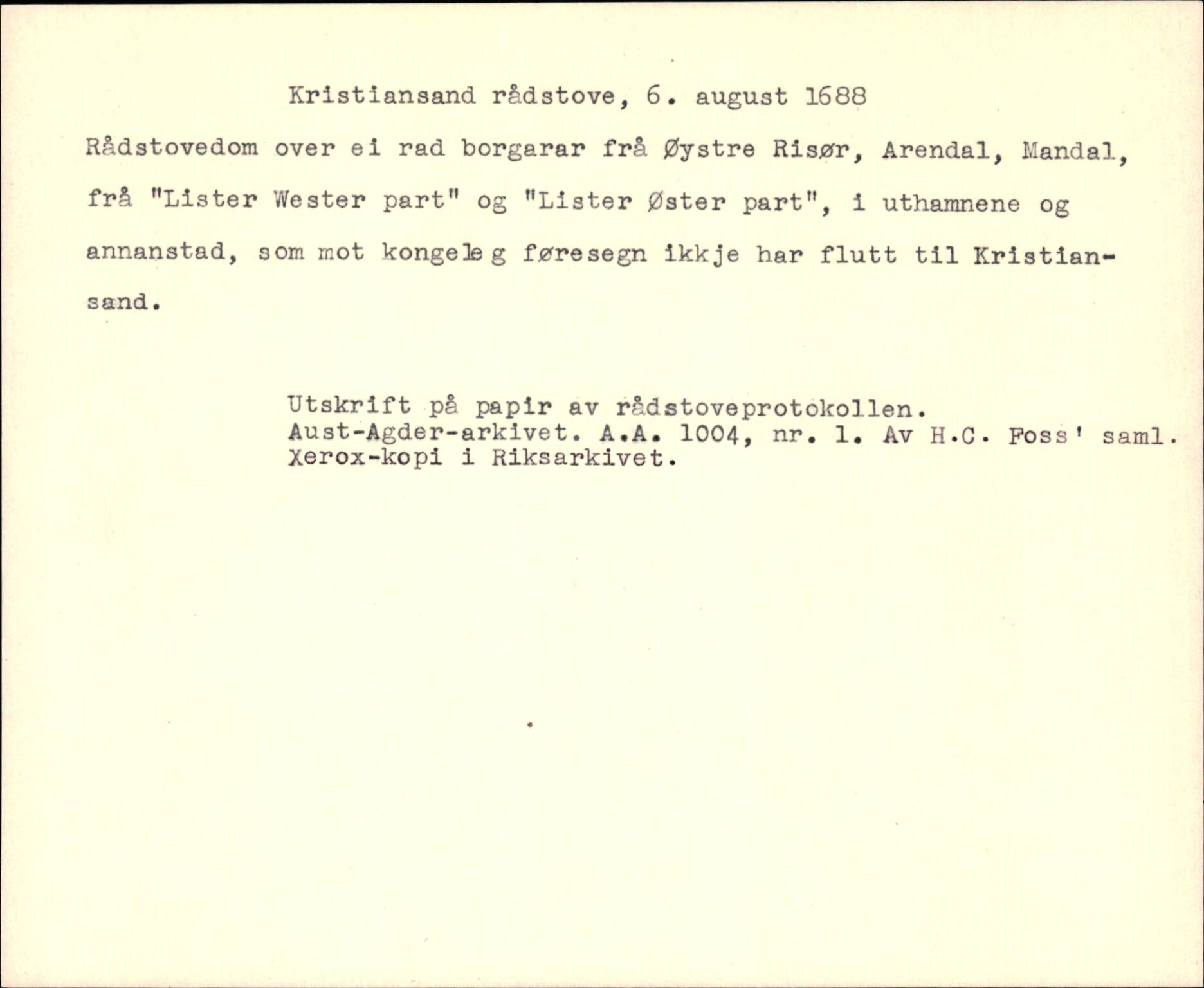 Riksarkivets diplomsamling, AV/RA-EA-5965/F35/F35d/L0005: Innlånte diplomer, seddelregister, 1661-1690, p. 552