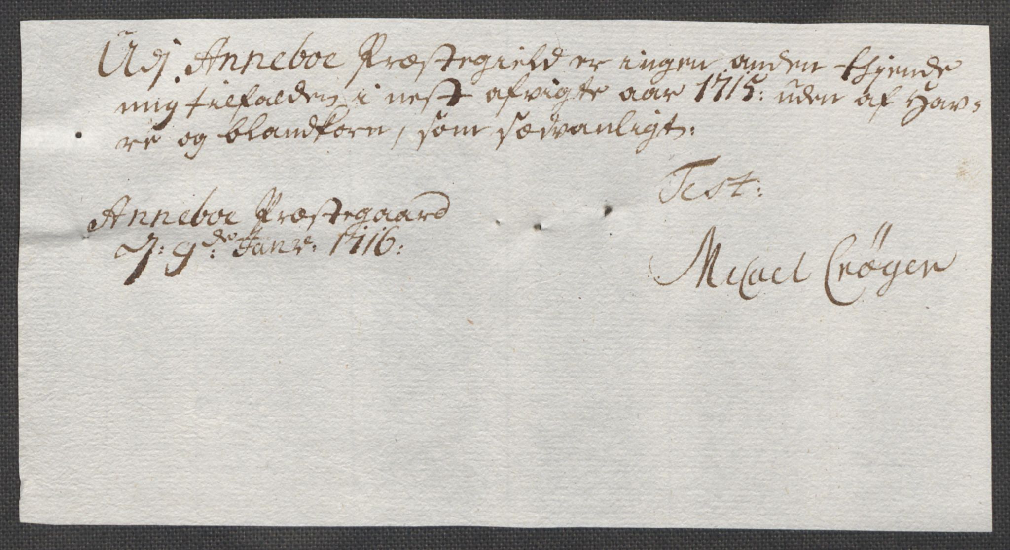 Rentekammeret inntil 1814, Reviderte regnskaper, Fogderegnskap, AV/RA-EA-4092/R32/L1879: Fogderegnskap Jarlsberg grevskap, 1714-1715, p. 354