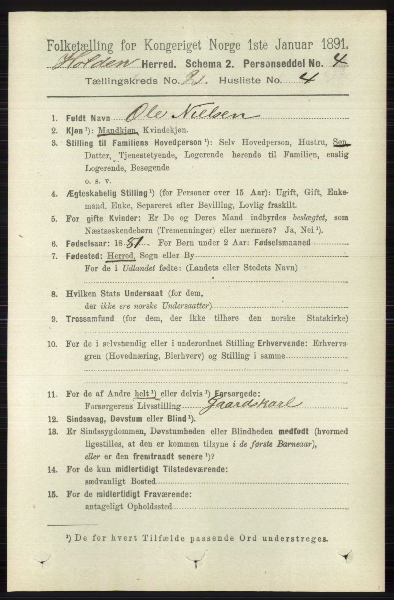 RA, 1891 census for 0819 Holla, 1891, p. 728