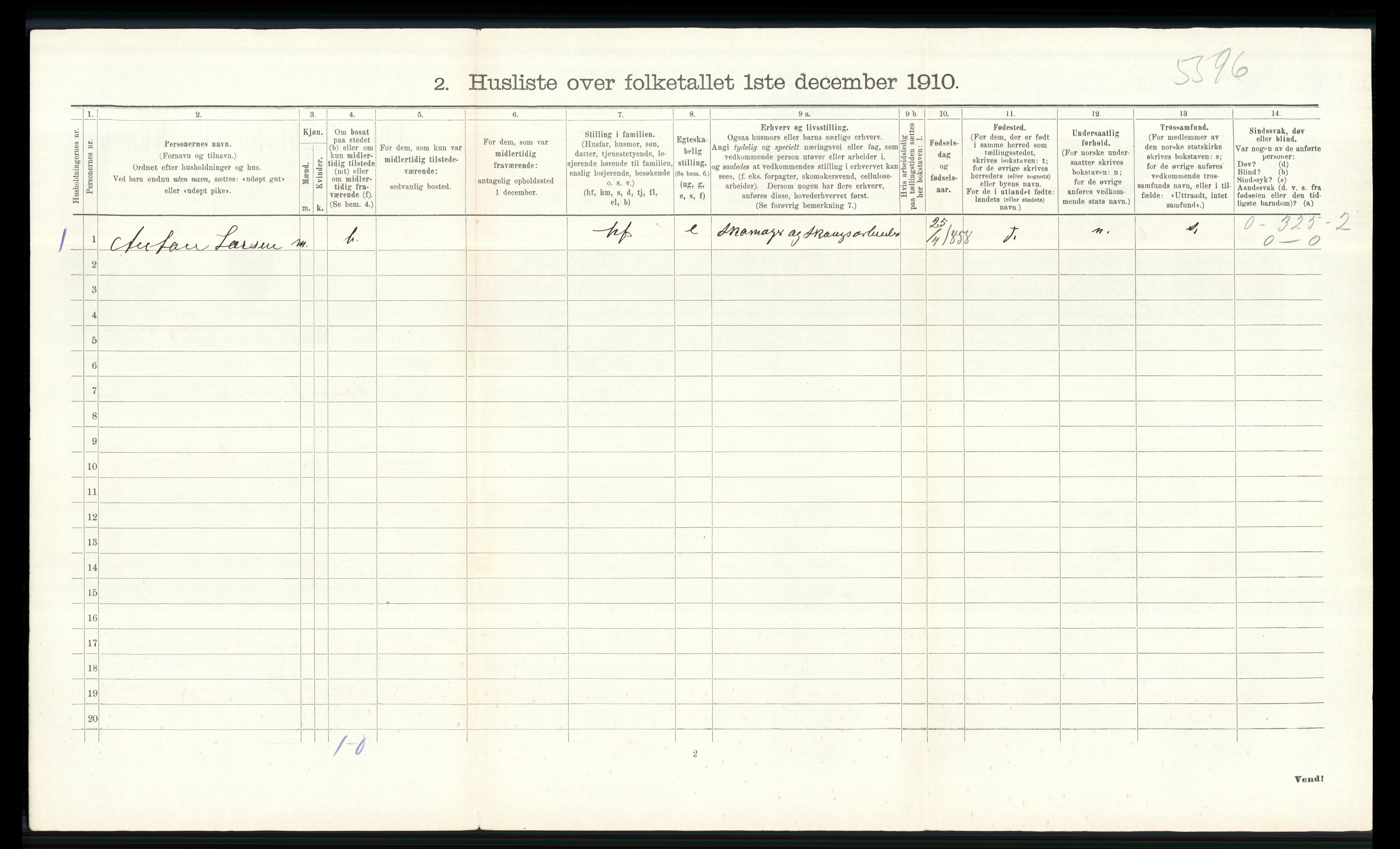 RA, 1910 census for Søndre Land, 1910, p. 737