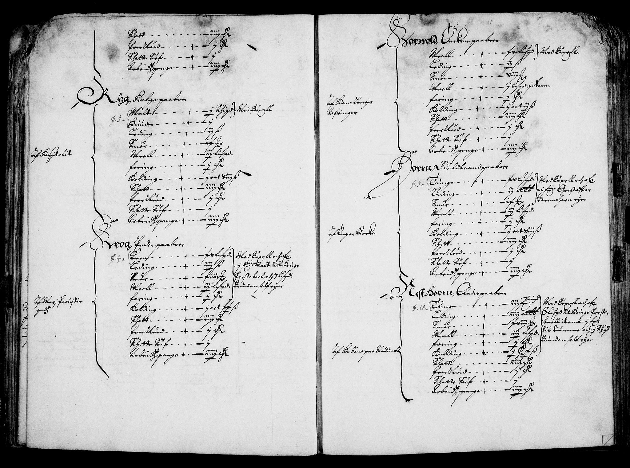 Rentekammeret inntil 1814, Realistisk ordnet avdeling, RA/EA-4070/On/L0001/0001: Statens gods / [Jj 1]: Jordebok over Hannibal Sehesteds gods, 1651, p. 38