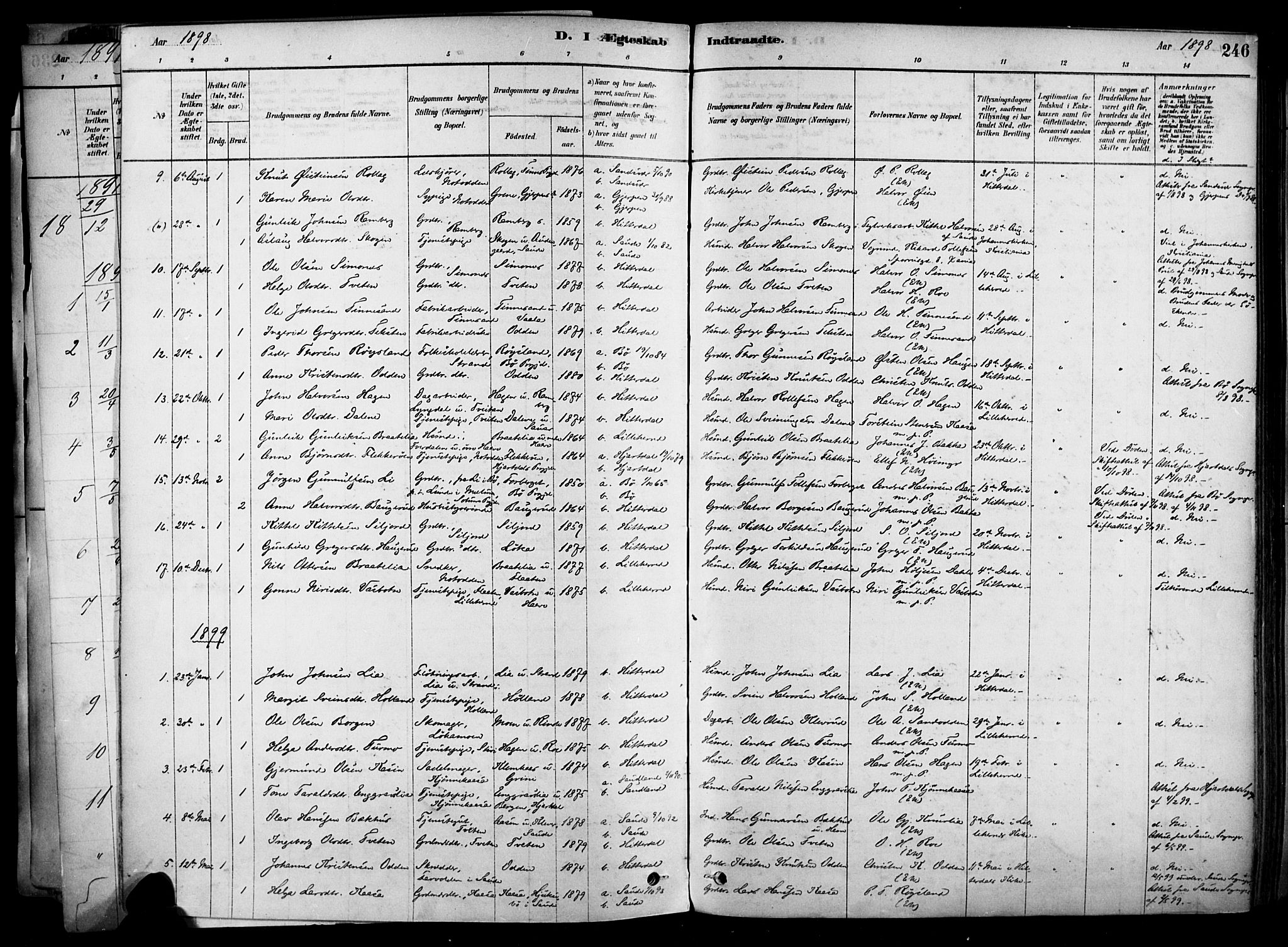 Heddal kirkebøker, SAKO/A-268/F/Fa/L0008: Parish register (official) no. I 8, 1878-1903, p. 246