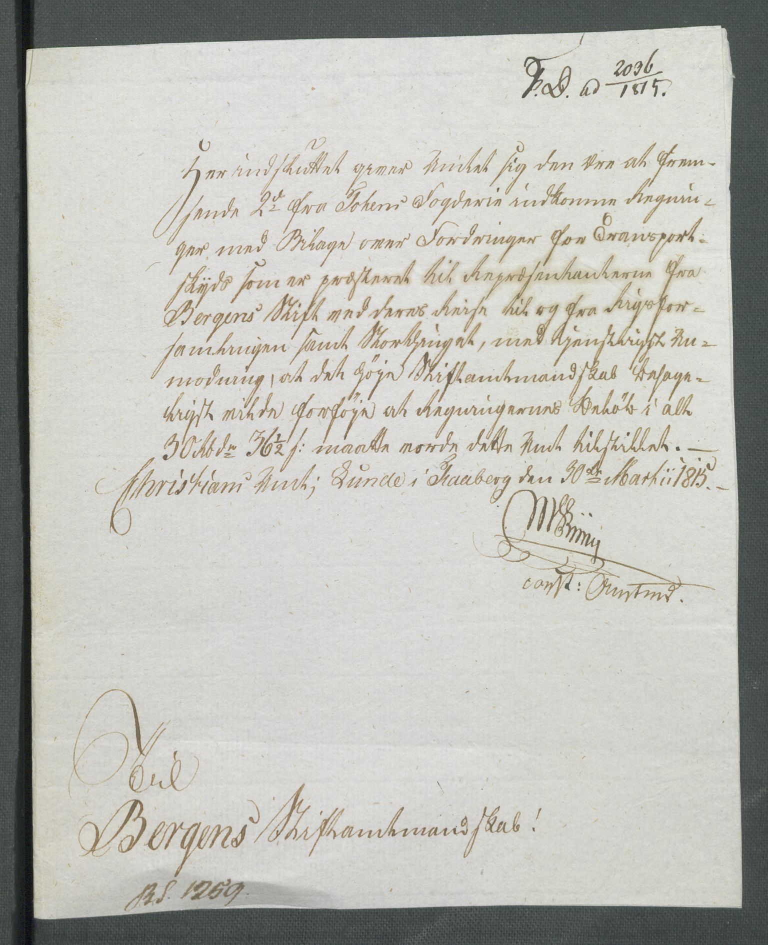 5. departement for finans-, handels- og tollfaget, AV/RA-S-3893/C/Cb/L0014: Regninger fra Riksforsamlingens deputerede, 1814, p. 180